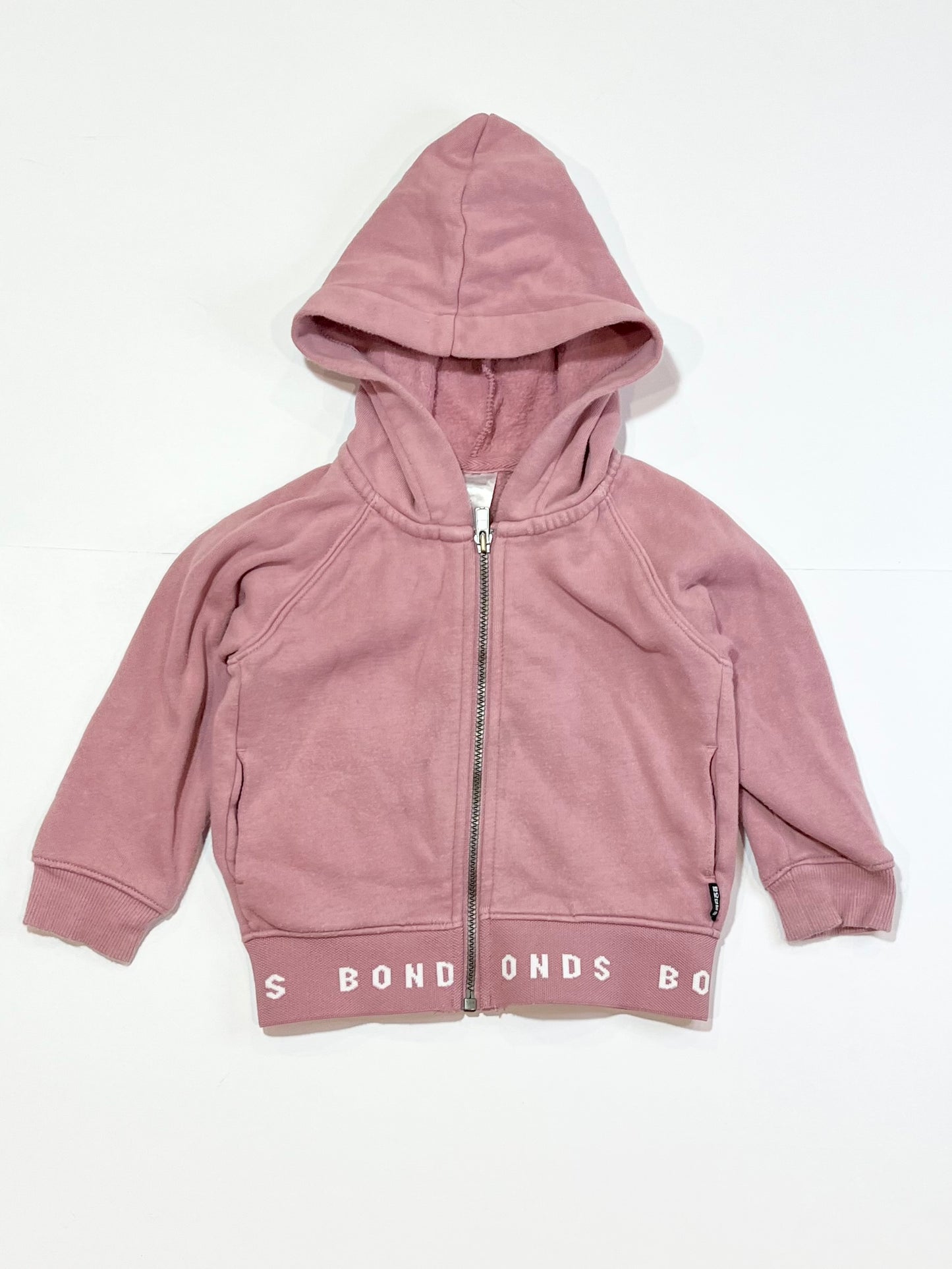 Dusty pink zip hoodie - Size 1