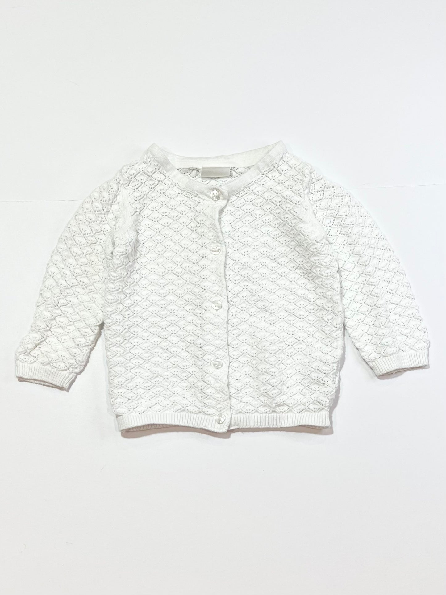White lattice cardigan - Size 1