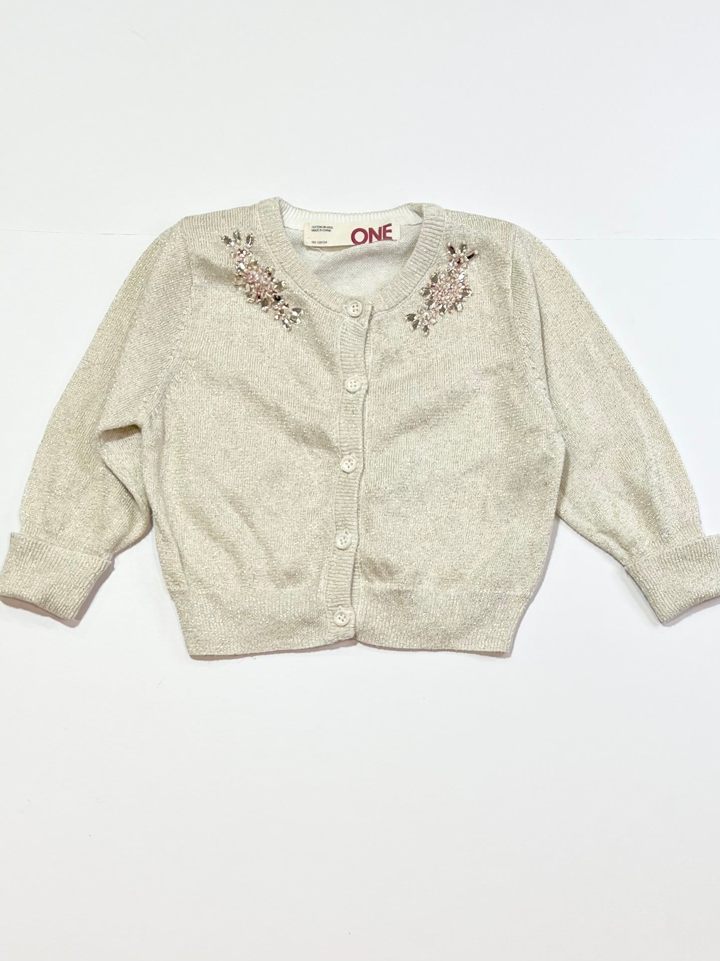 Gold beaded cardigan - Size 1