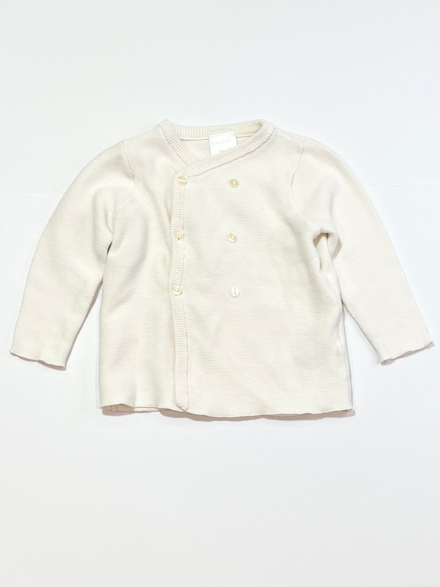 White cross-over cardigan - Size 1