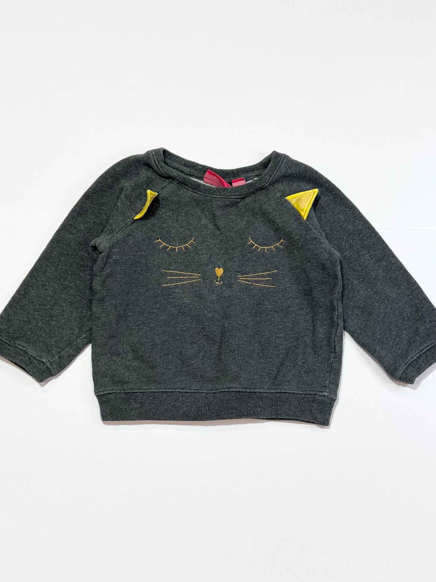 Grey cat sweater - Size 1