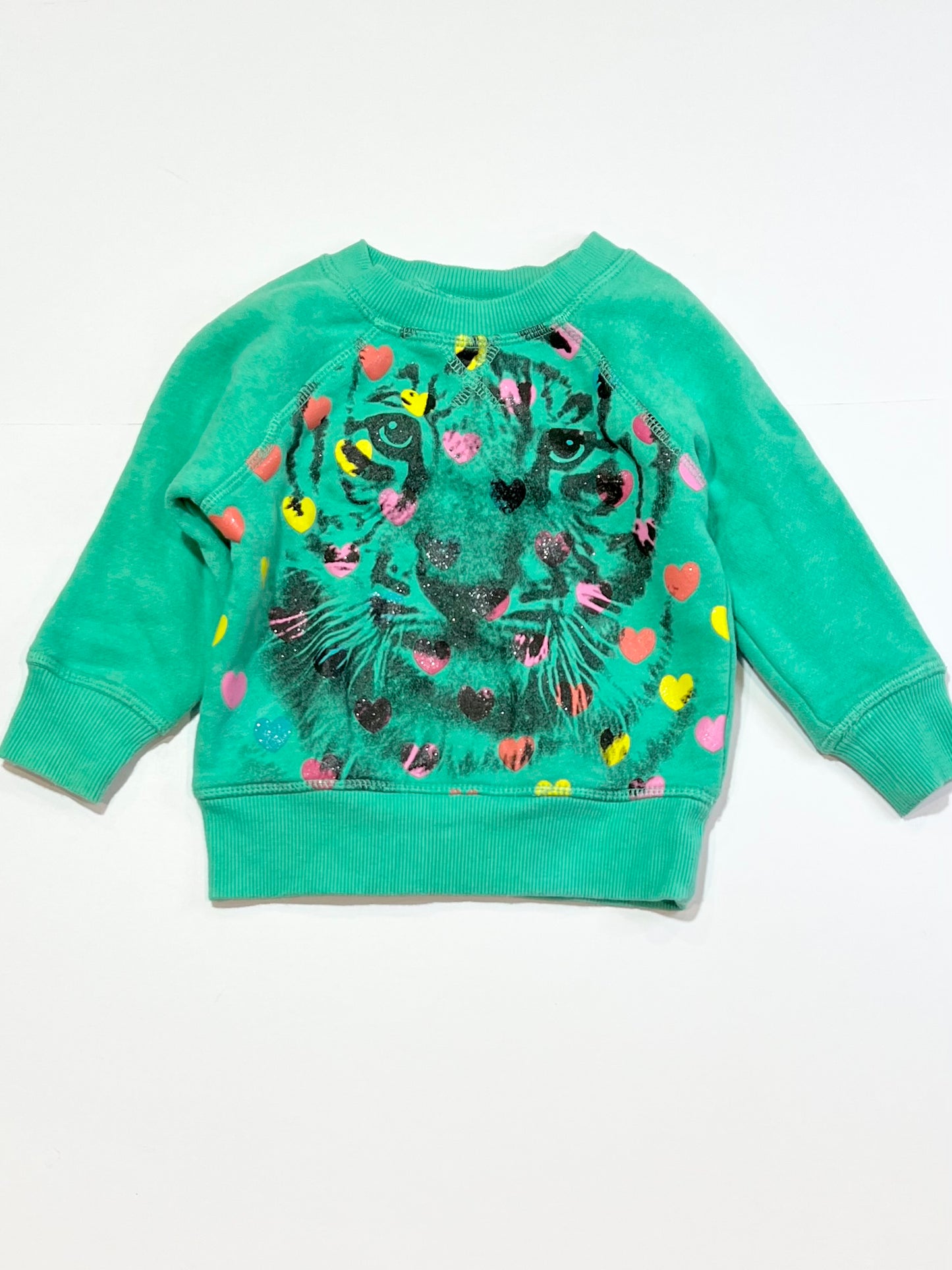Green tiger sweater - Size 1
