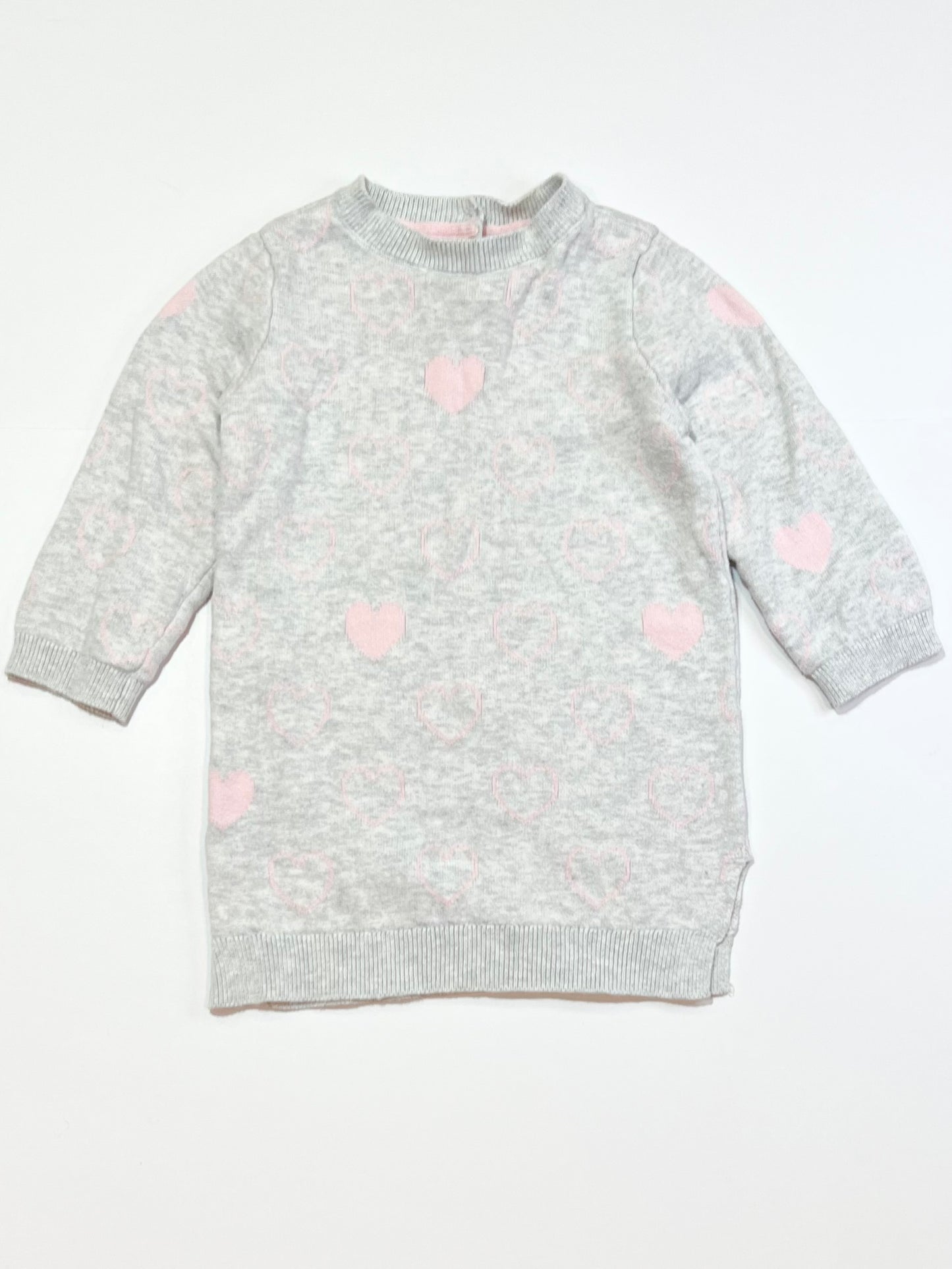 Hearts knit dress - Size 1