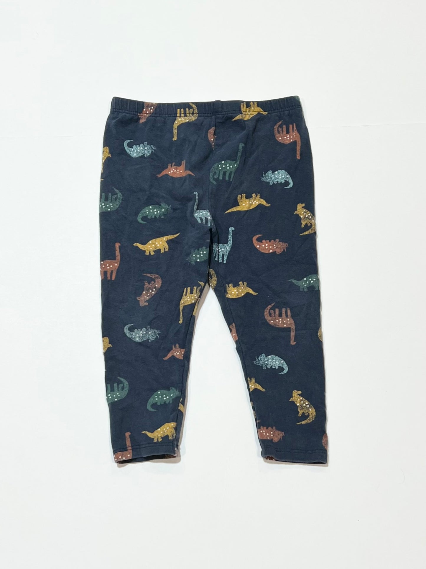 Navy dinosaur leggings - Size 0