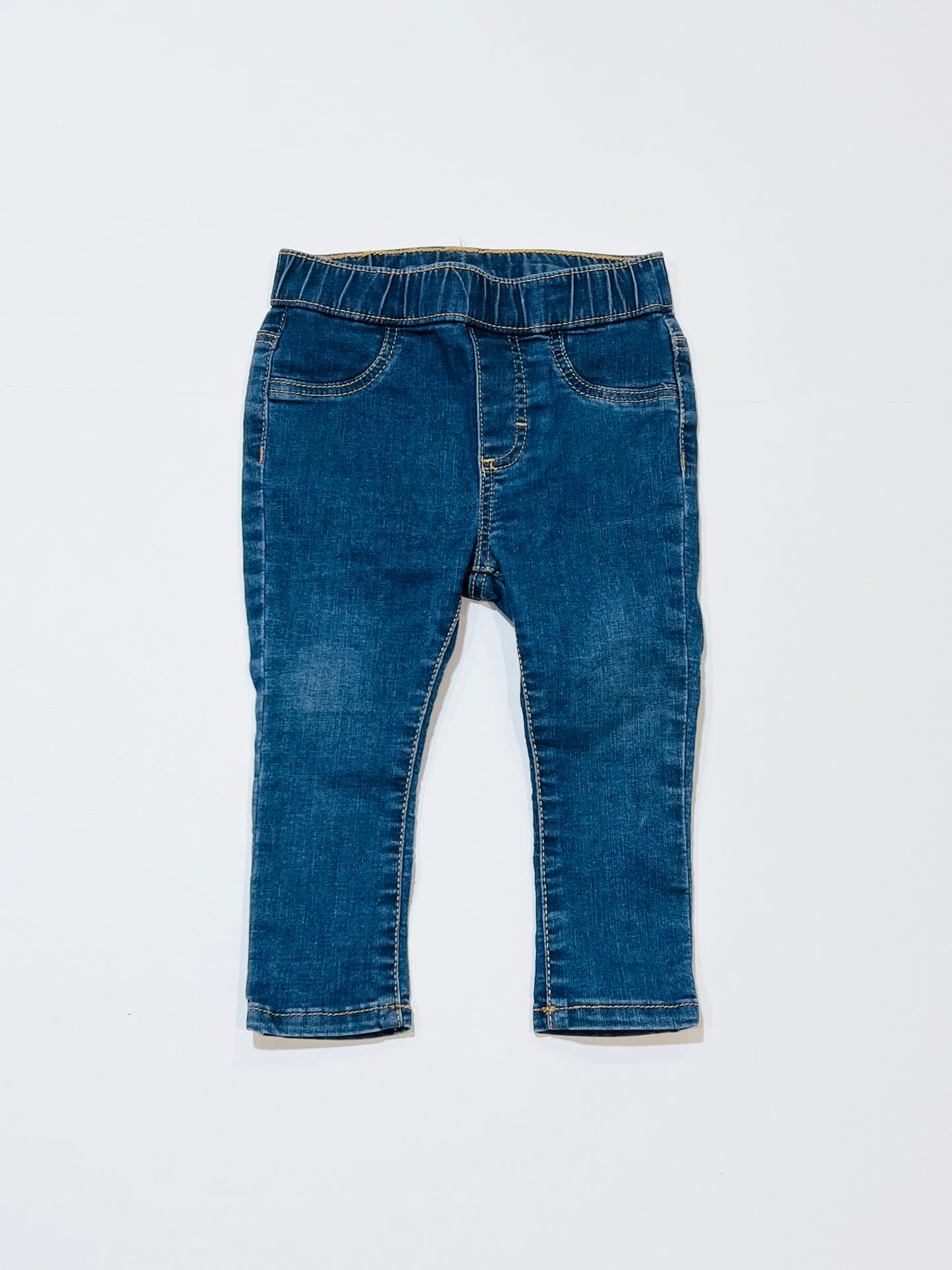 Denim jeggings - Size 9-12 months