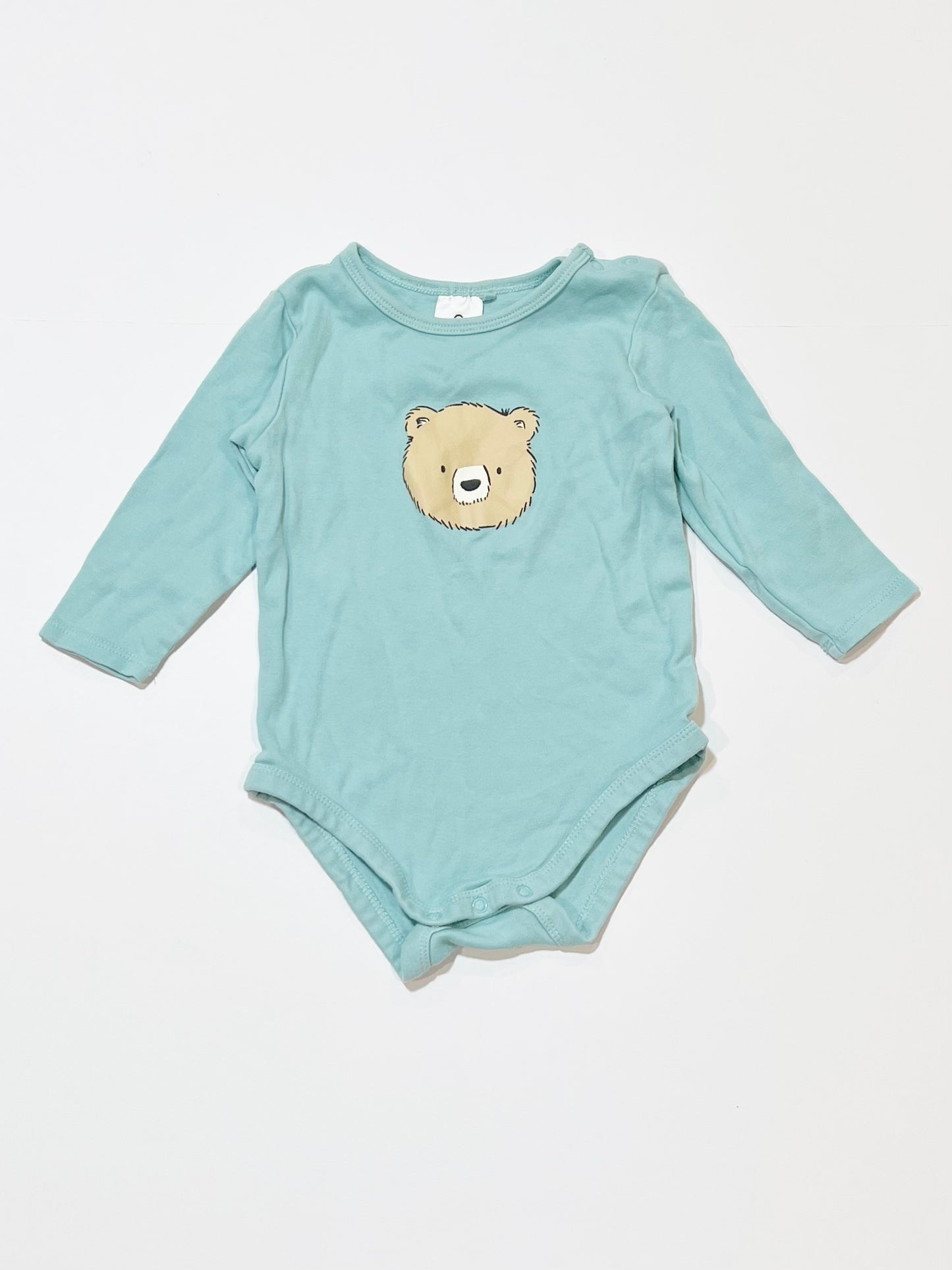 Green bear bodysuit - Size 0