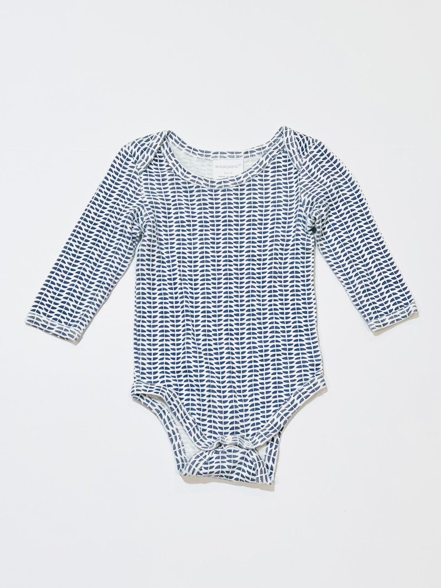 Blue pattern bodysuit - Size 0