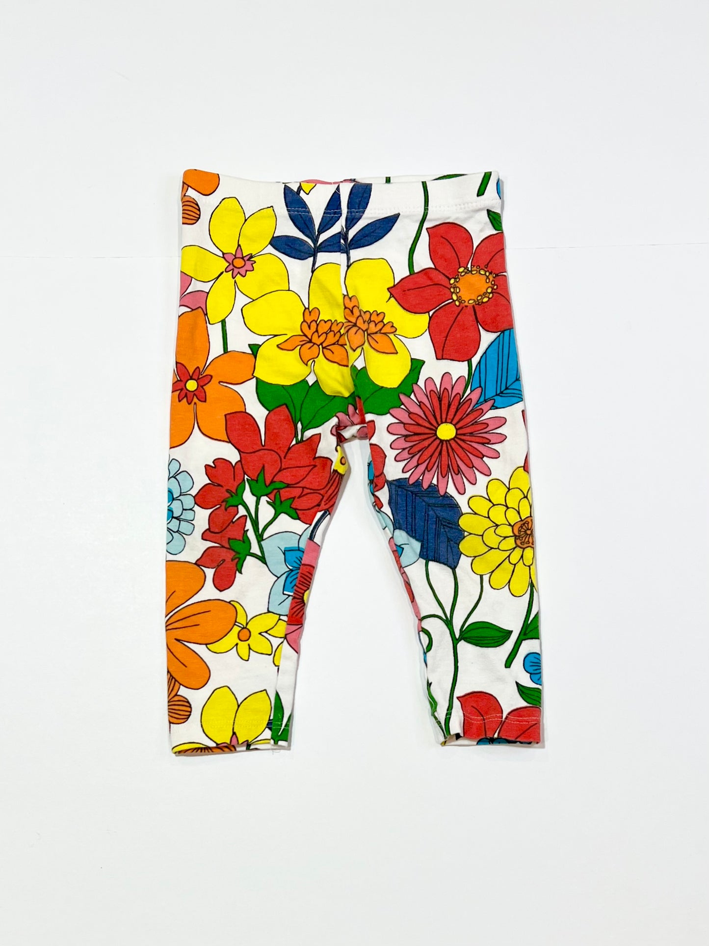 Floral leggings - Size 9-12 months