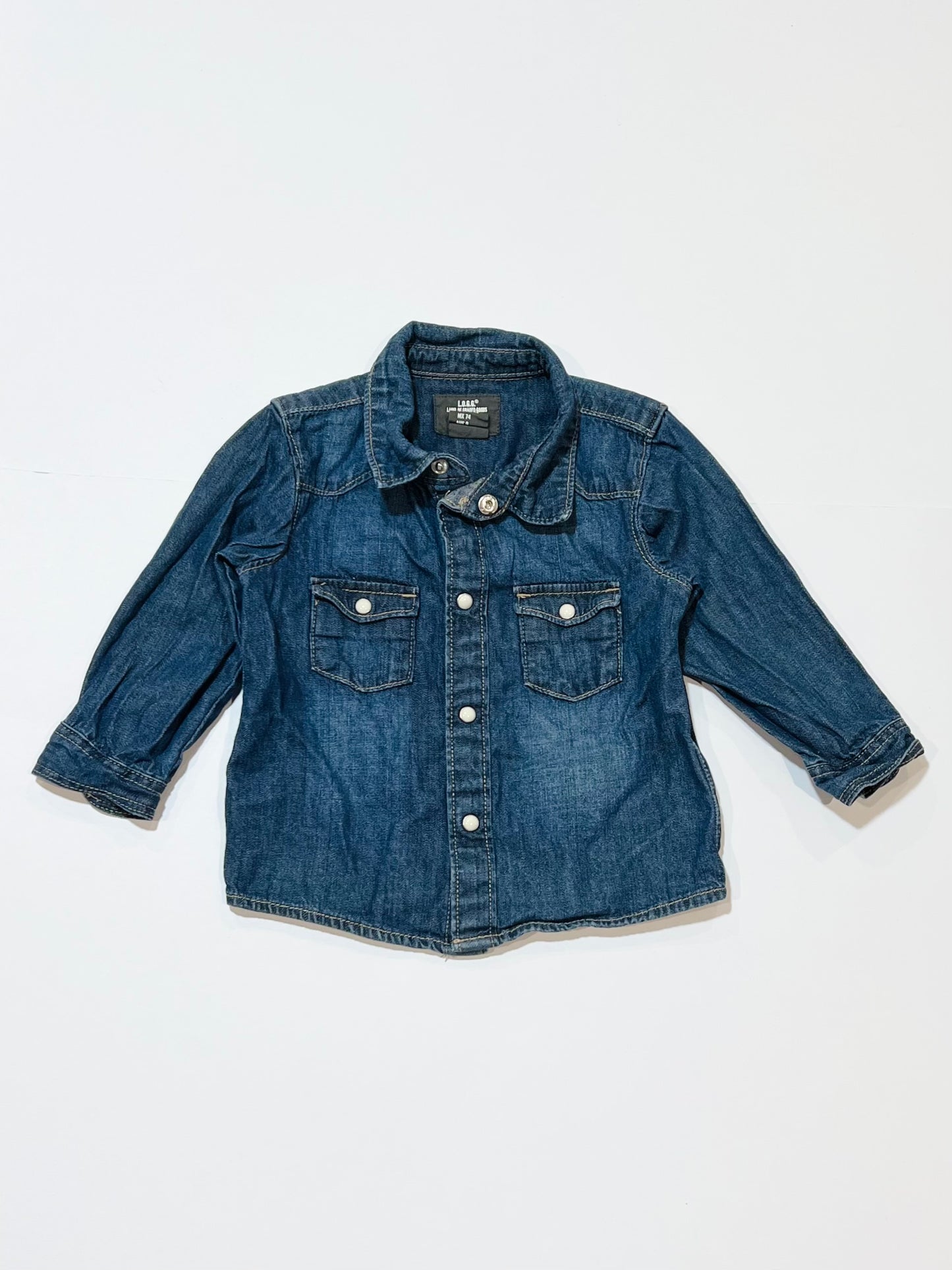 Denim shirt - Size 6-9 months
