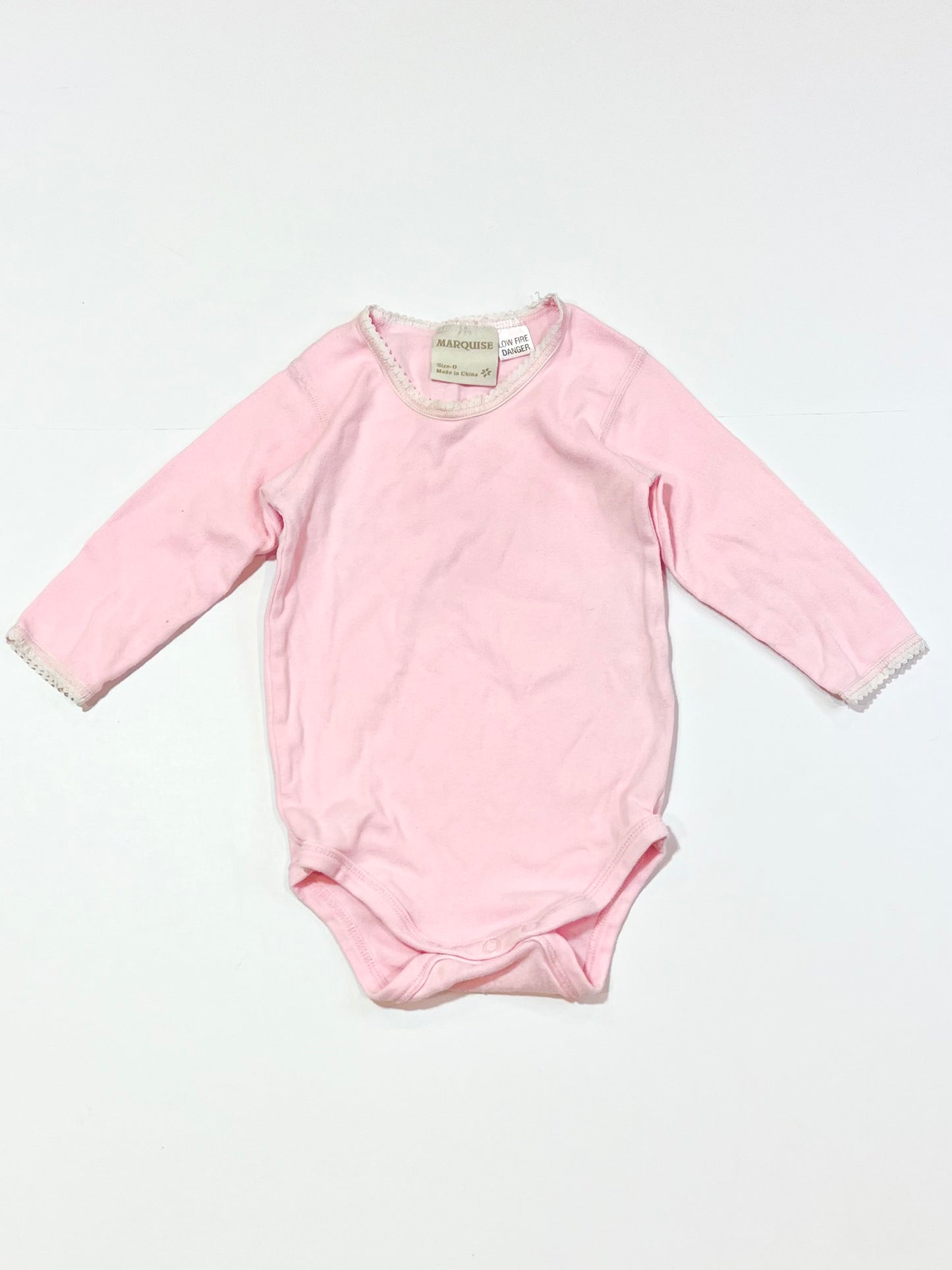 Lace trim bodysuit - Size 0
