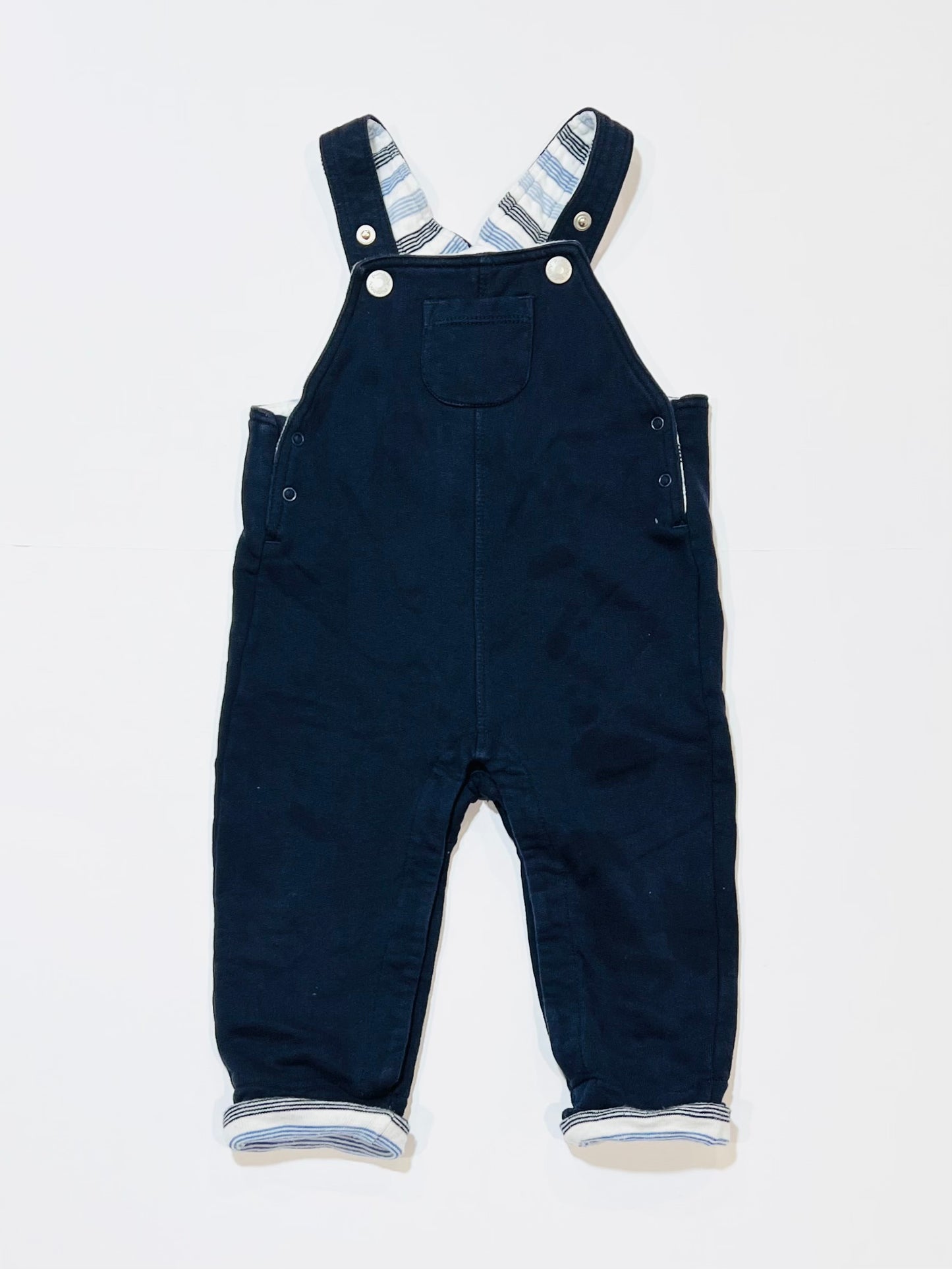 Soft navy overalls - Size 0