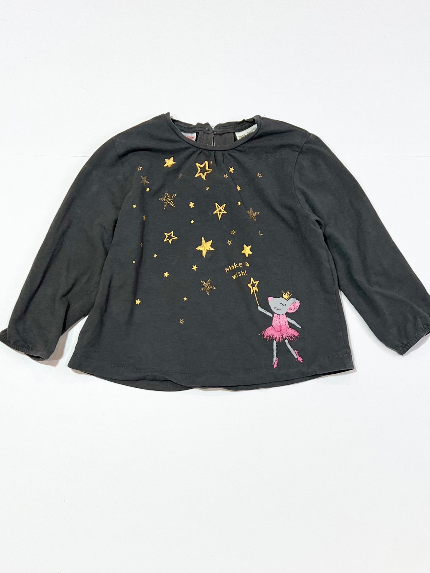 Make a wish top - Size 9-12 months