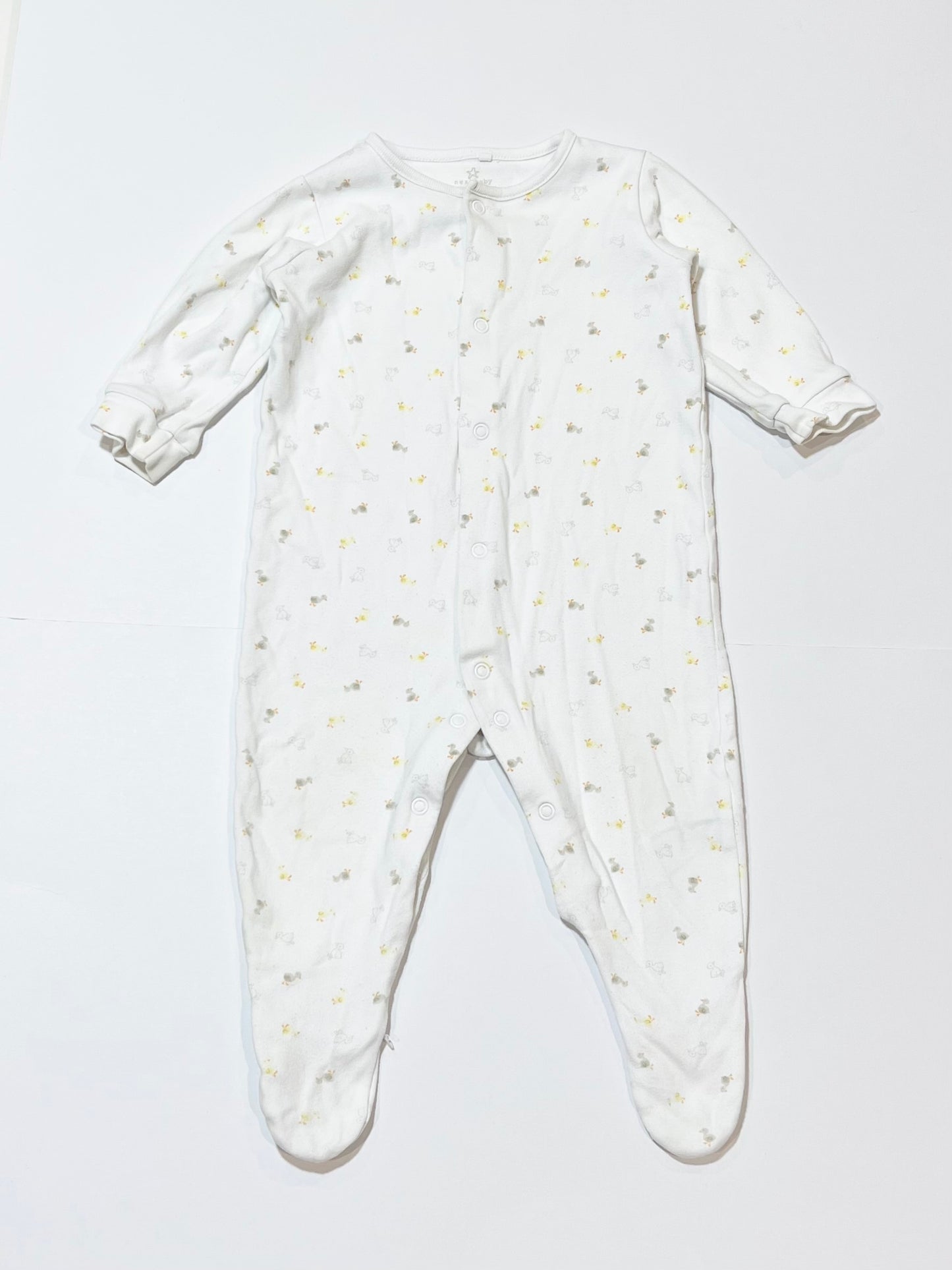 White ducky onesie - Size 6-9 months
