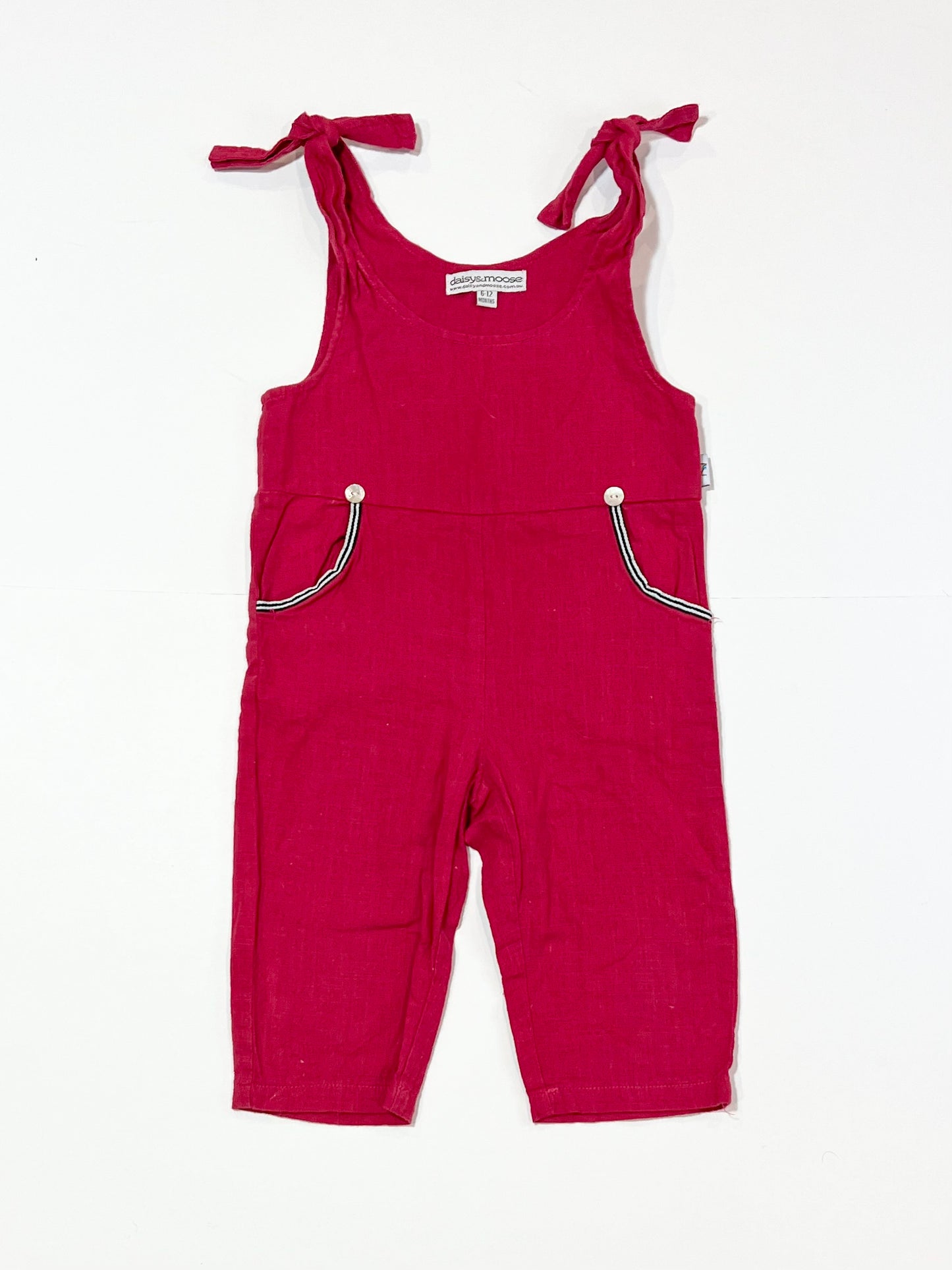 Woven cotton jumpsuit - Size 0