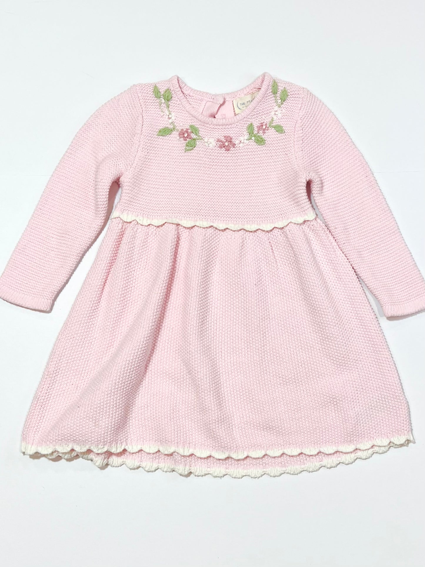 Pink knit dress - Size 6-9 months