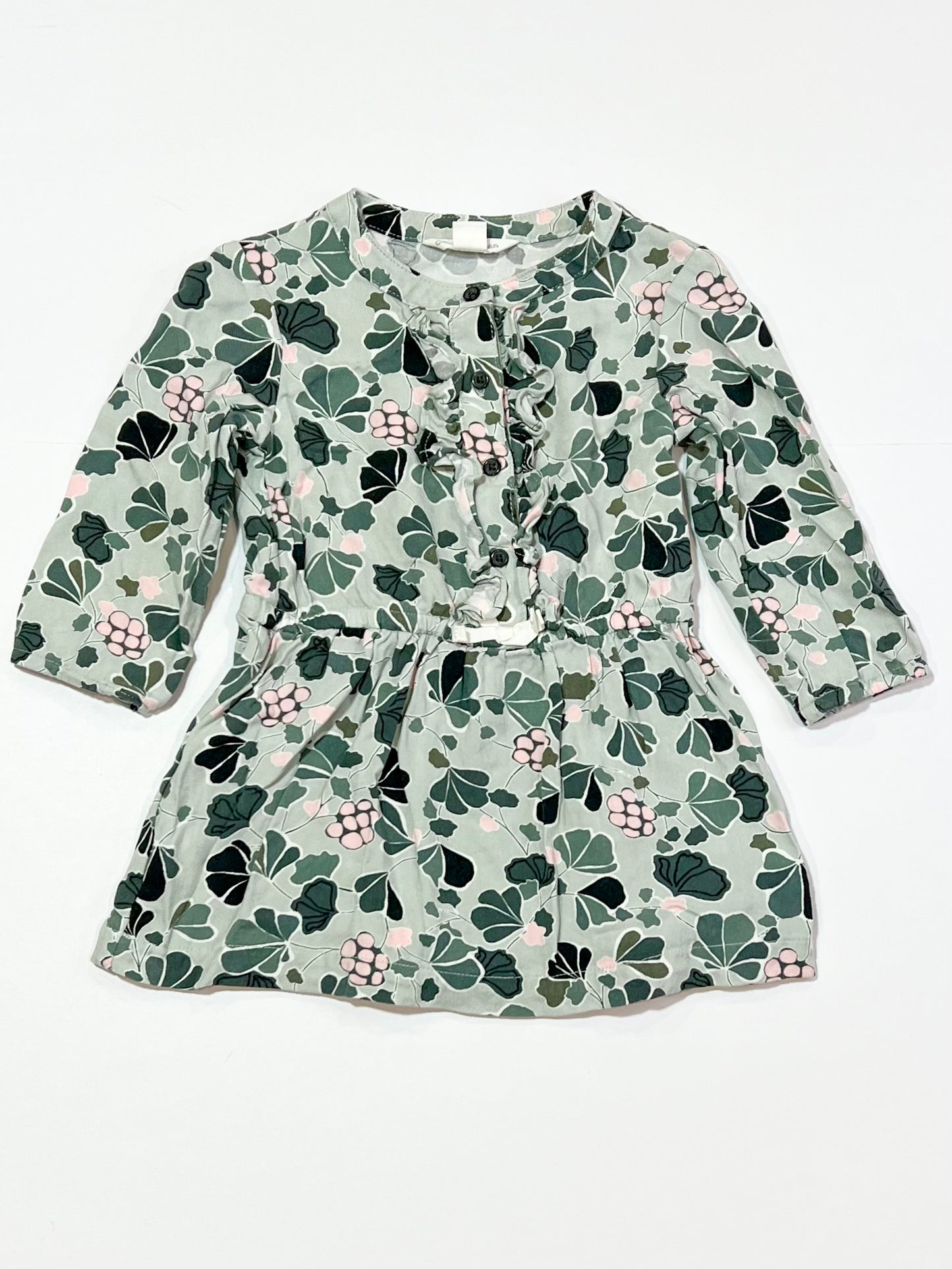 Green leafy dress - Size 0