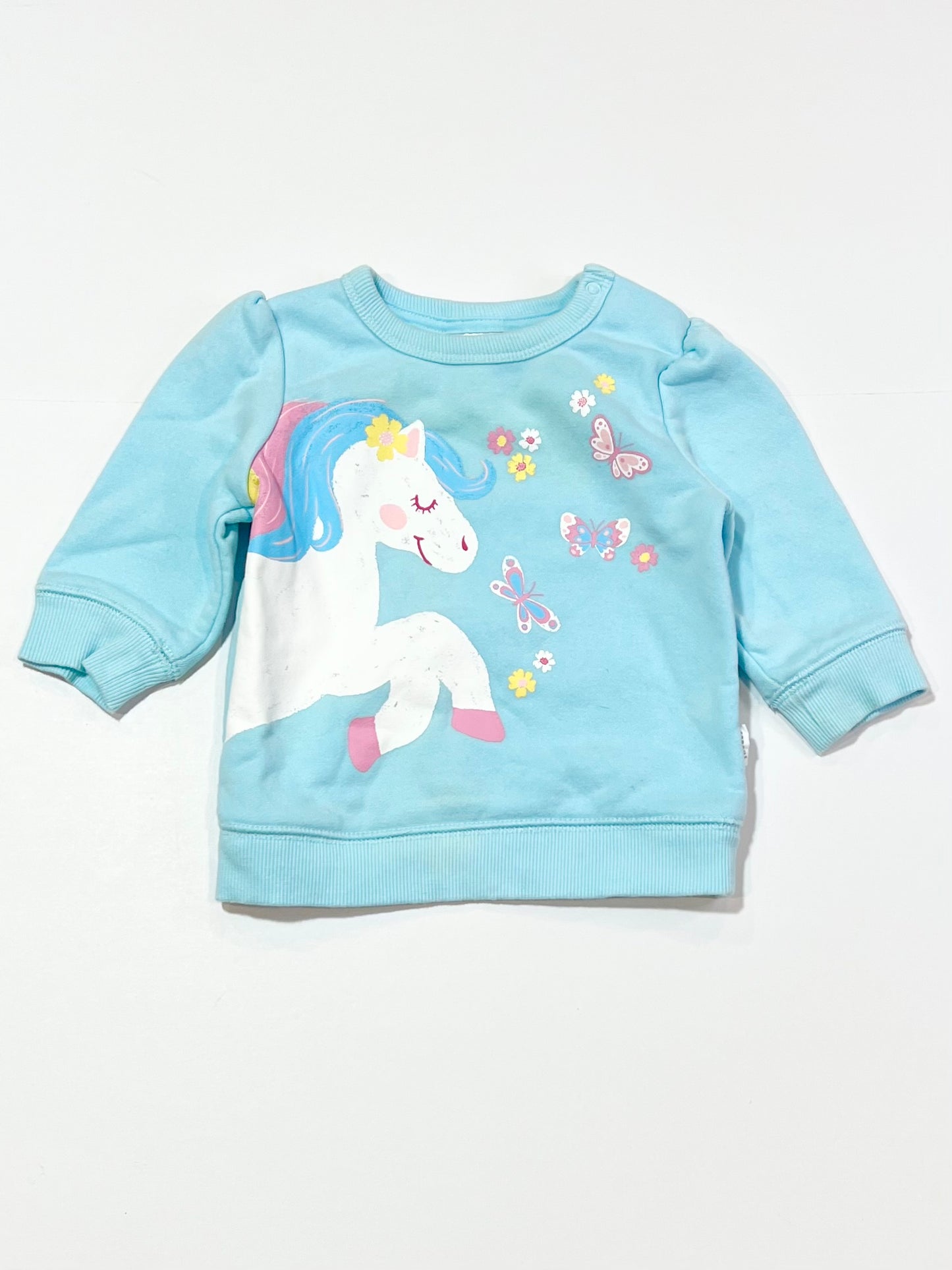 Blue horse sweater - Size 0