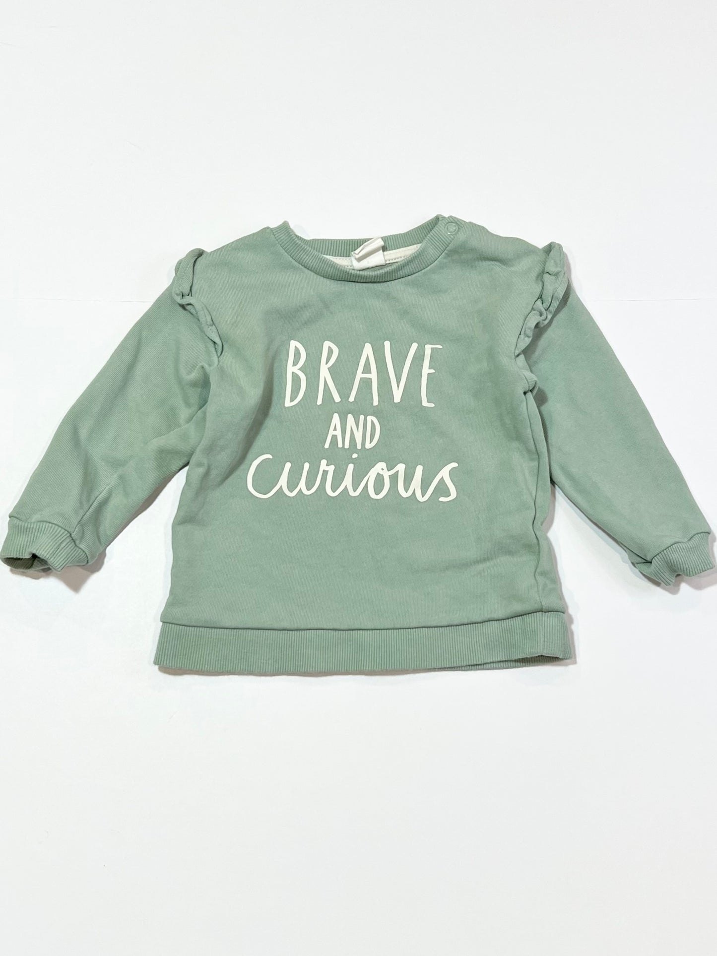 Brave and curious sweater - Size 9-12 months