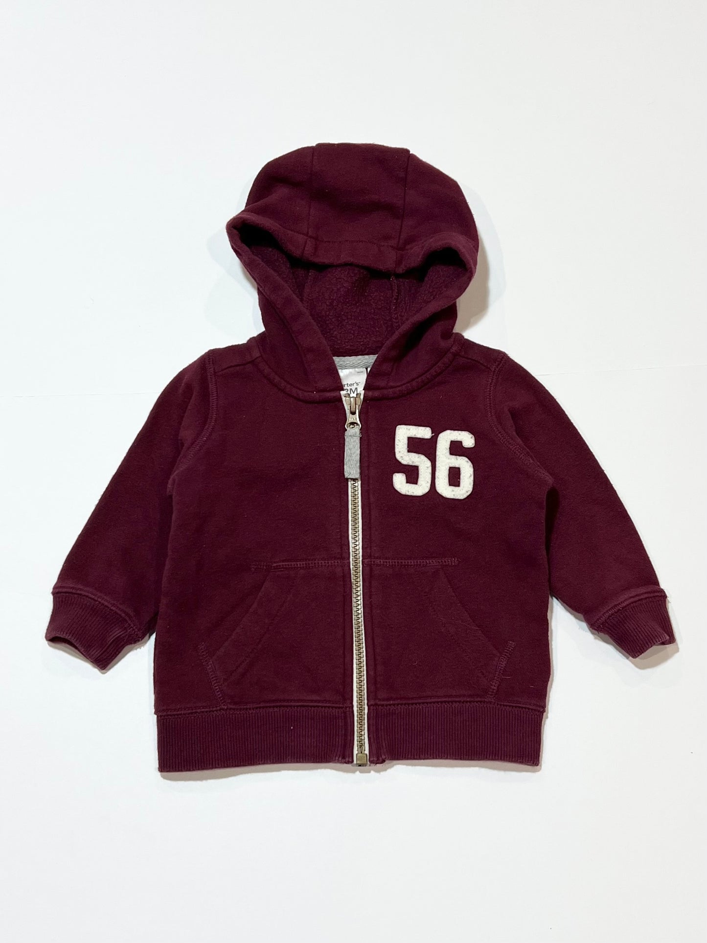 Maroon zip hoodie - Size 0