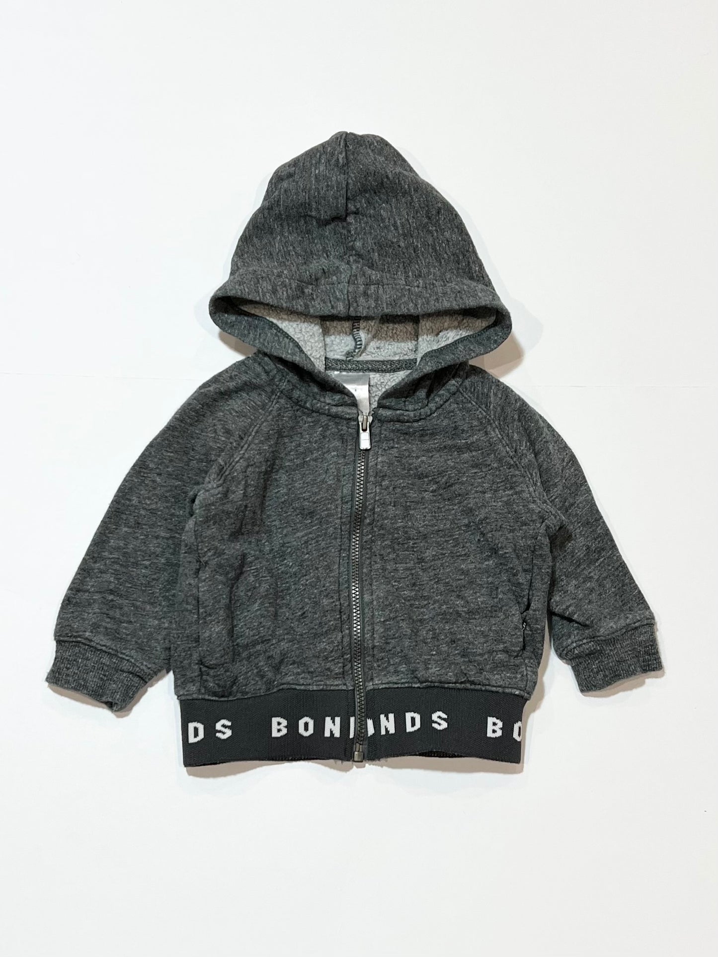 Grey zip hoodie - Size 0