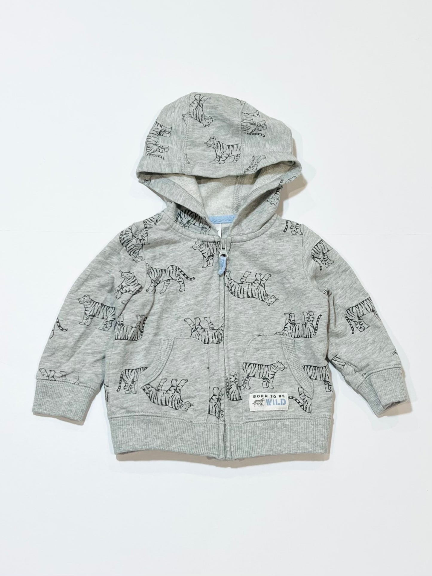 Tiger zip hoodie - Size 6-9 months
