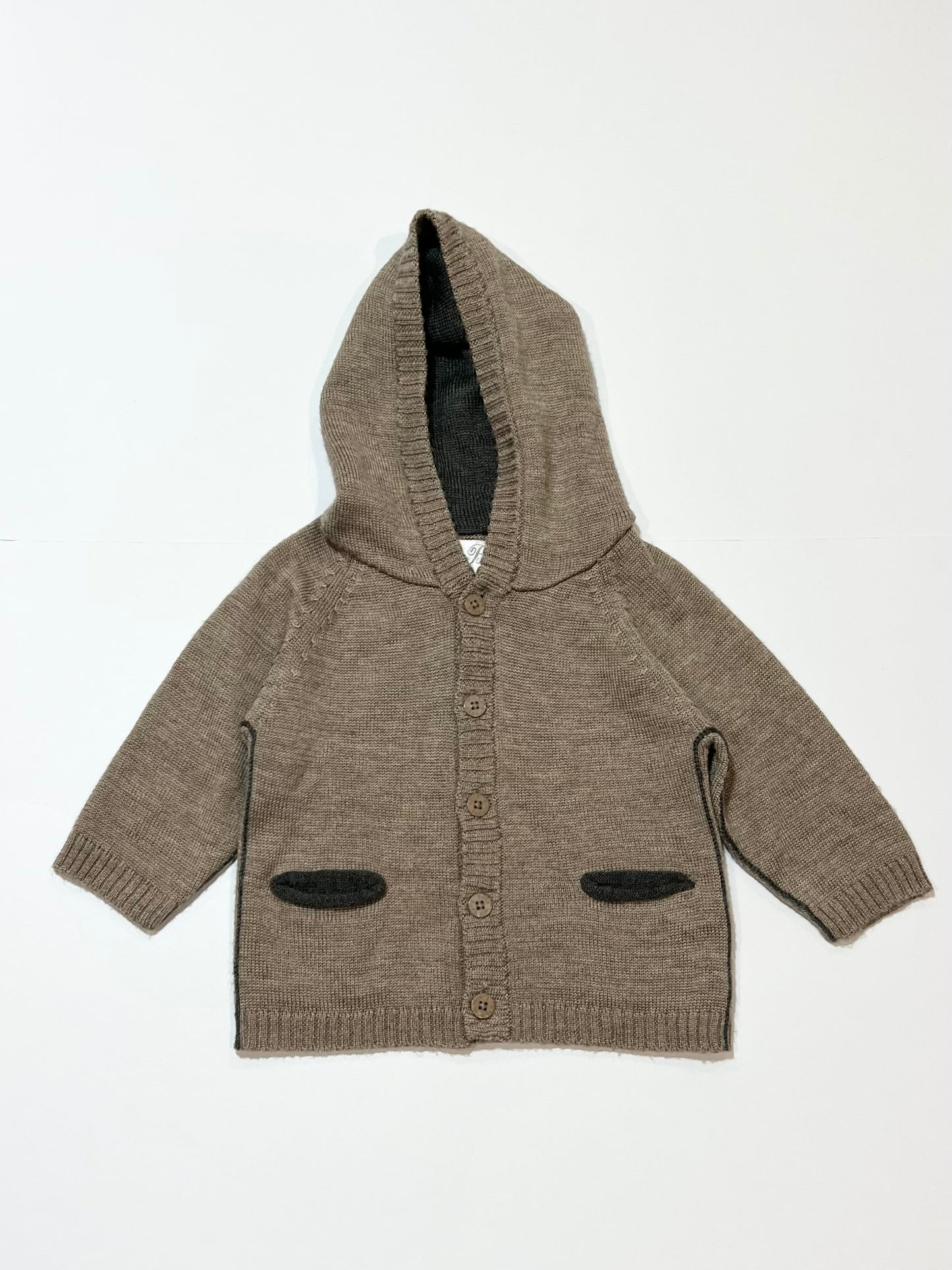 Hooded knit jacket - Size 0