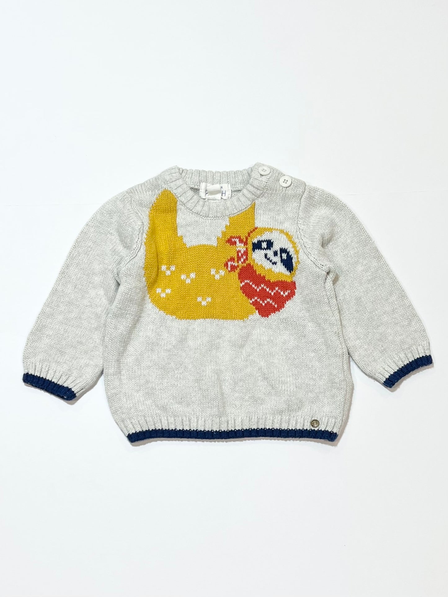 Grey sloth jumper - Size 0