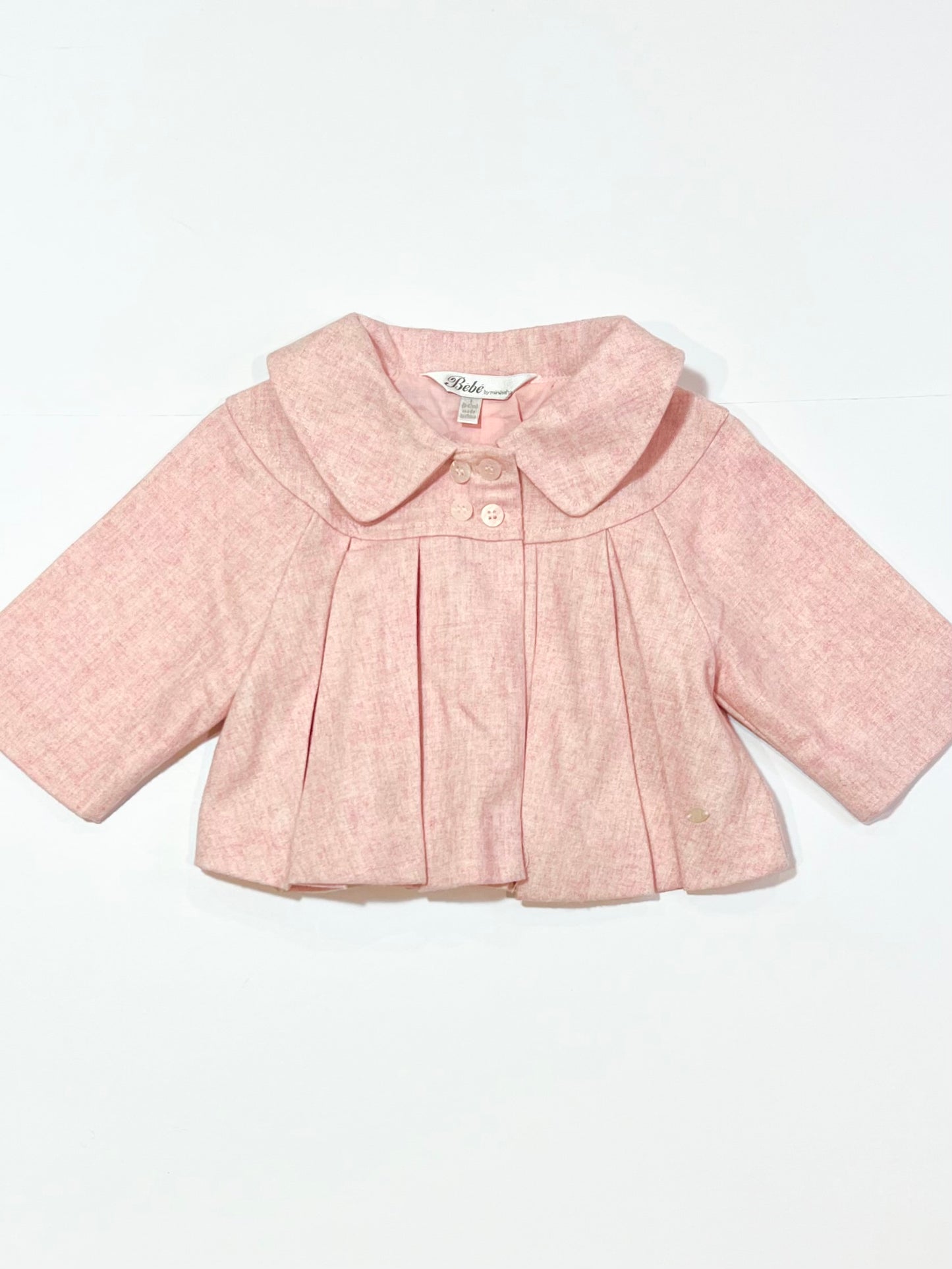 Pink pleated jacket - Size 9-12 months