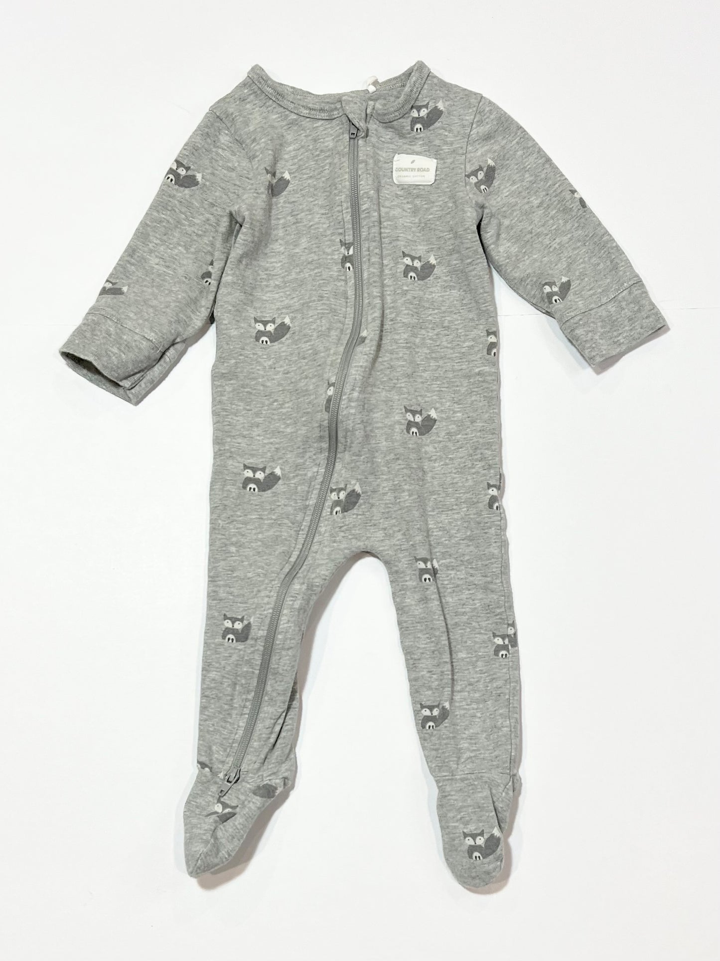 Grey fox onesie - Size 00