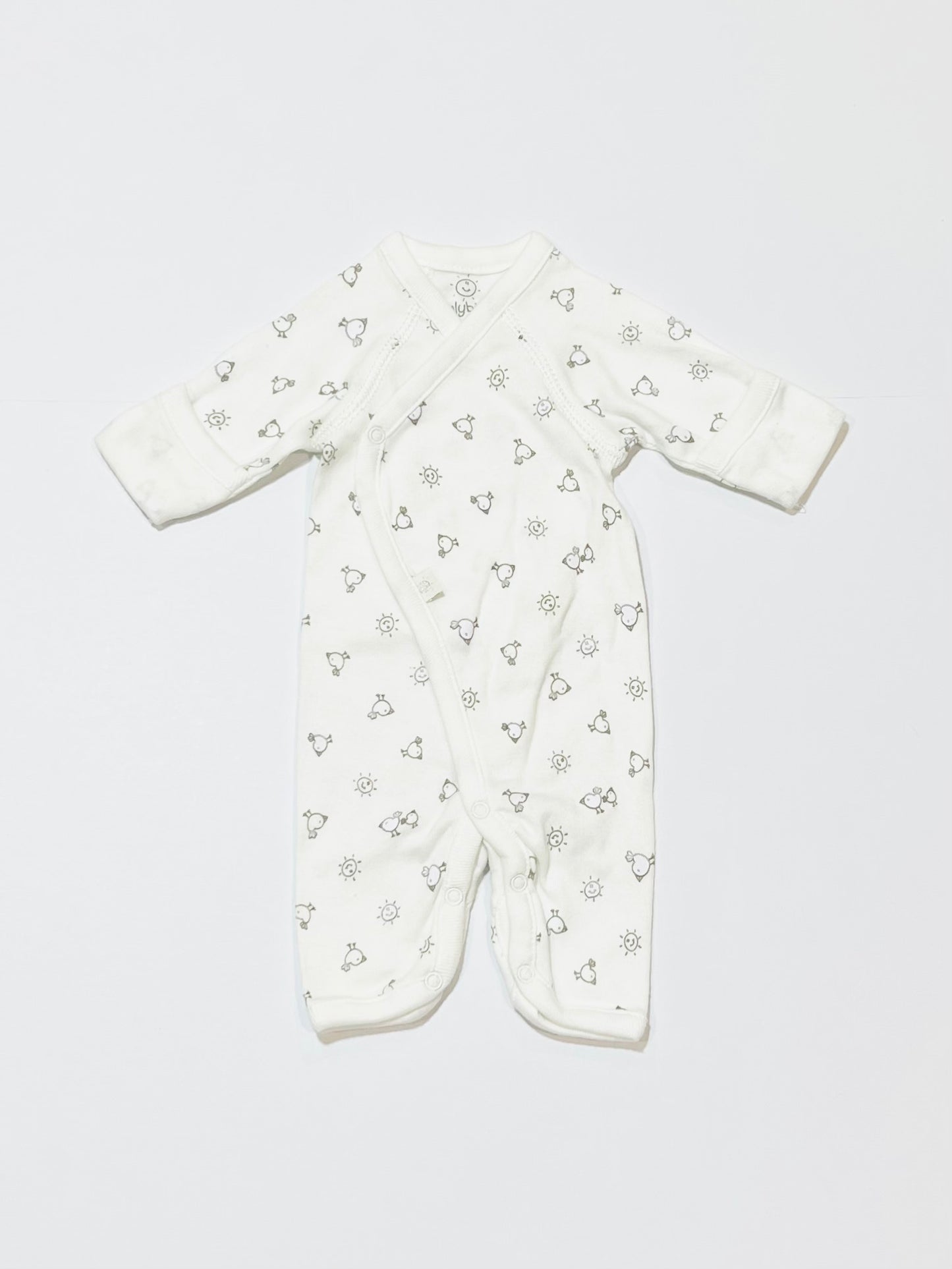 White bird onesie - Size 000000