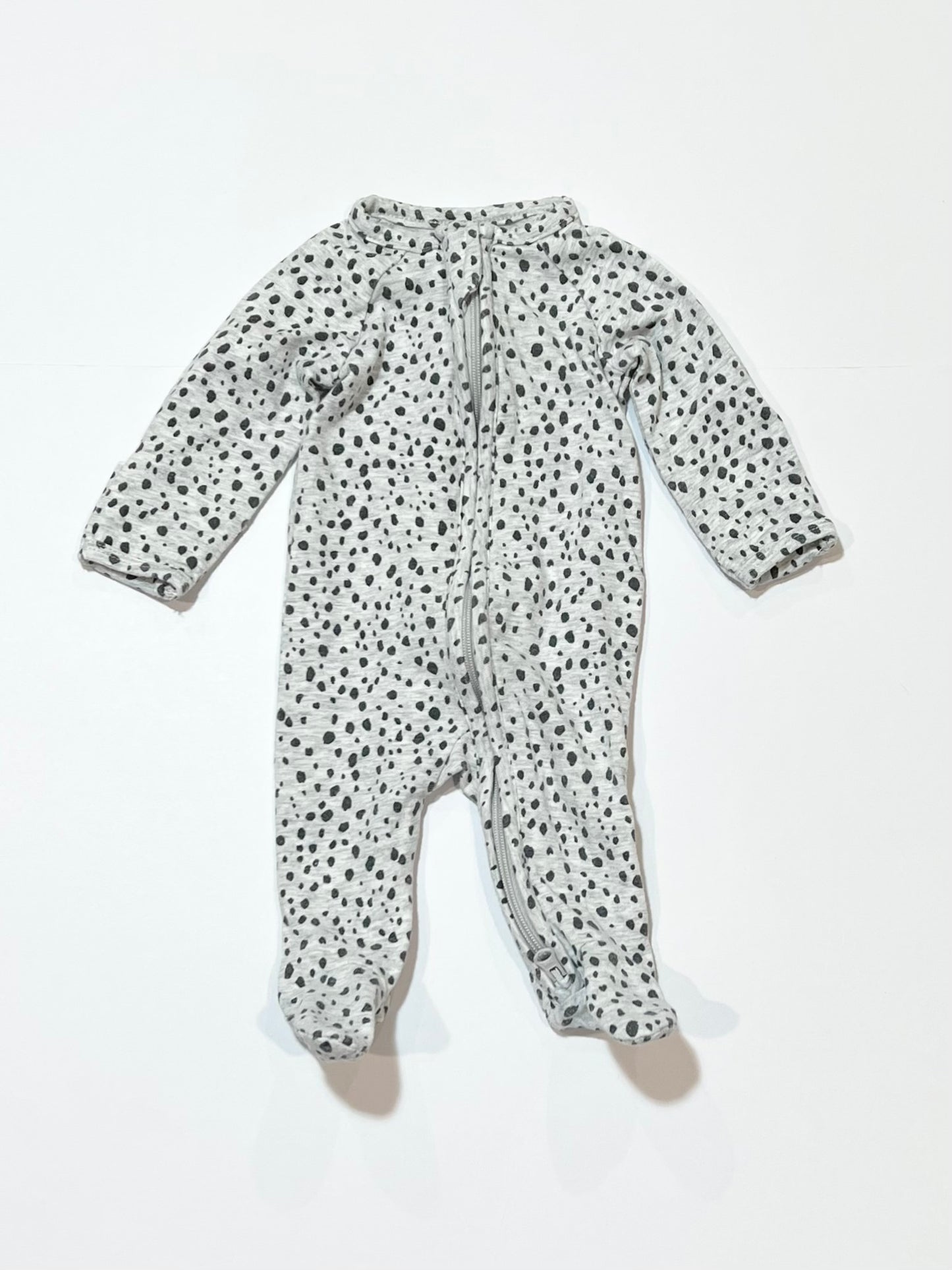 Spotty zip onesie - Size 00000