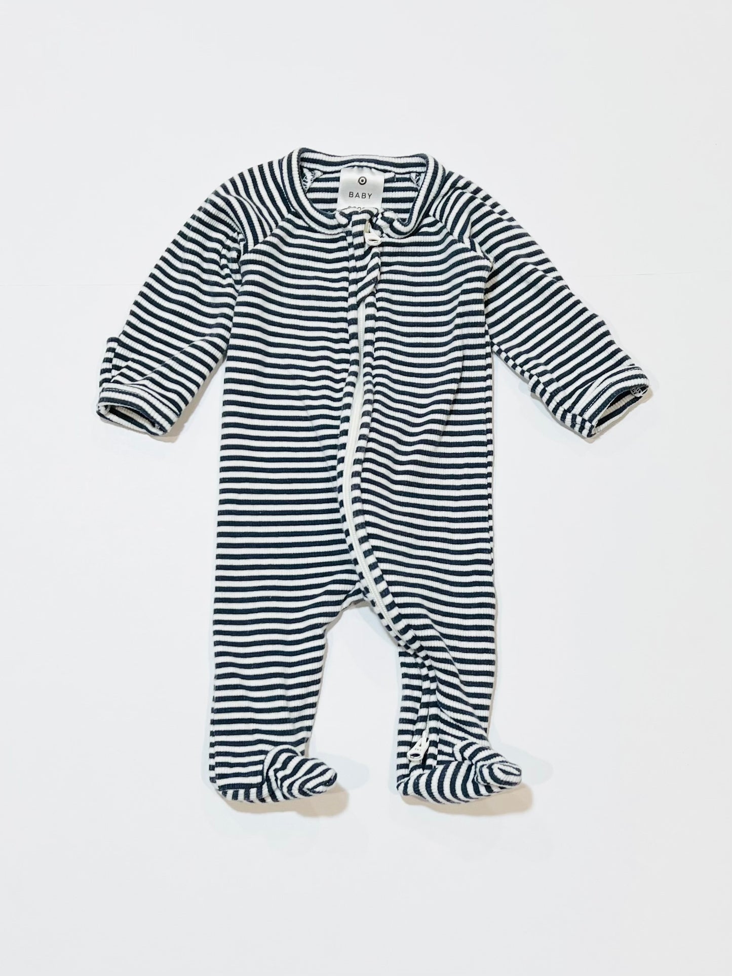 Ribbed zip onesie - Size 00000