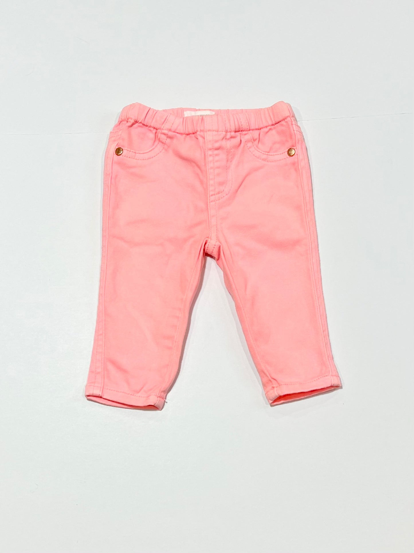 Fluro pink jeggings - Size 00