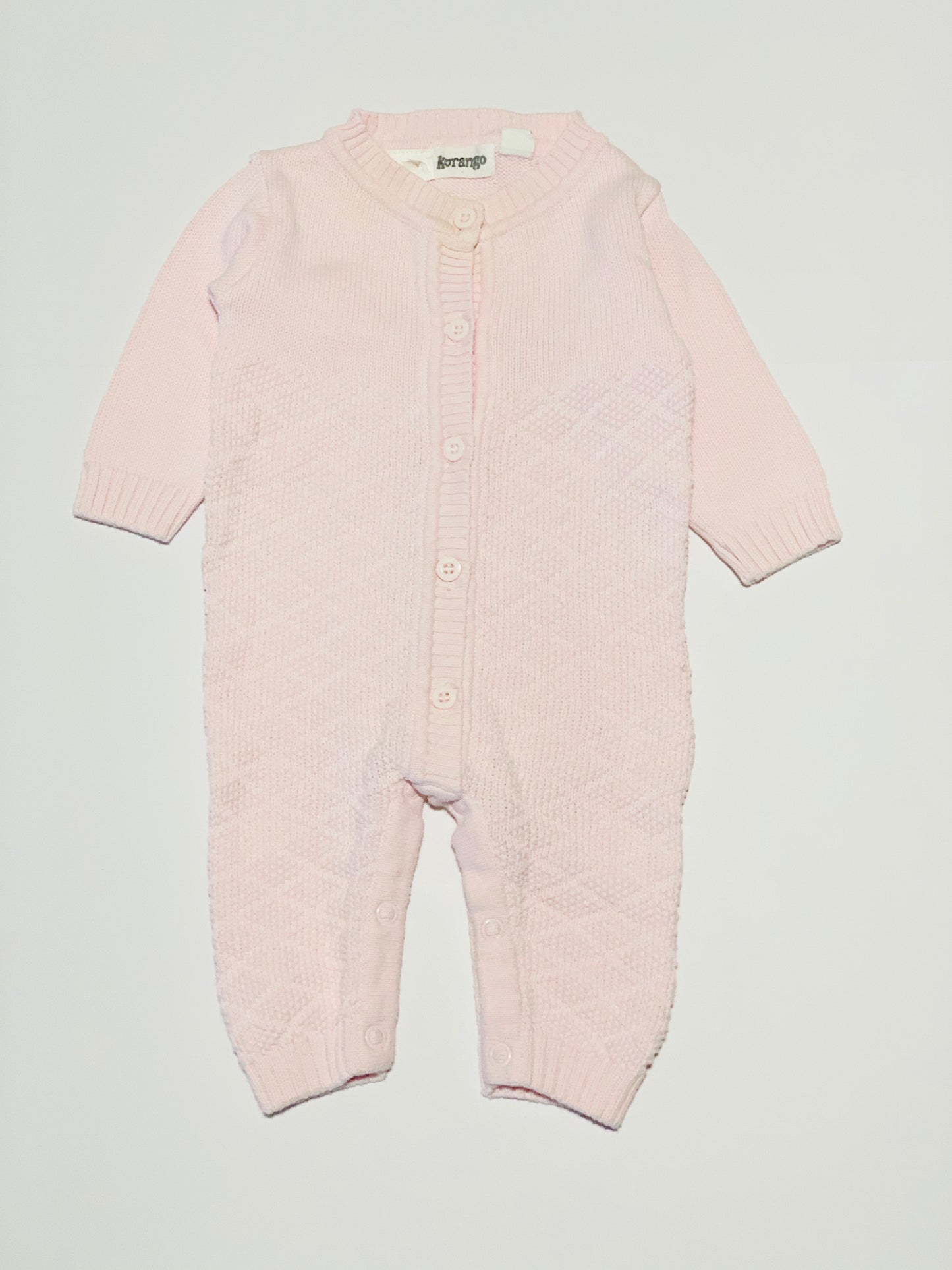 Pink knit onesie - Size 0000