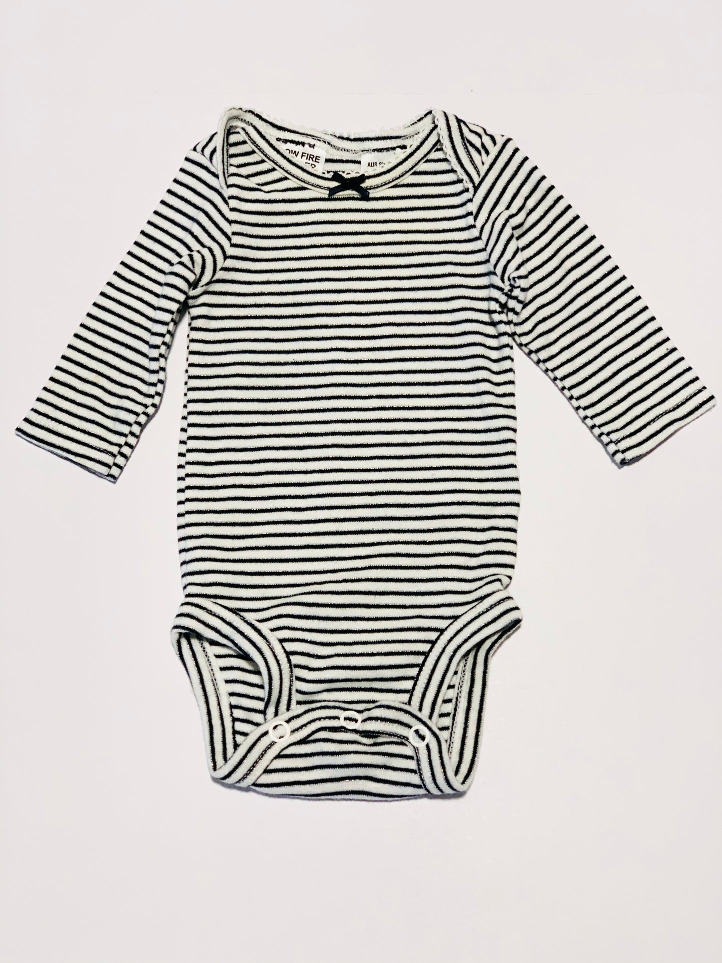 Striped glitter bodysuit - Size 000