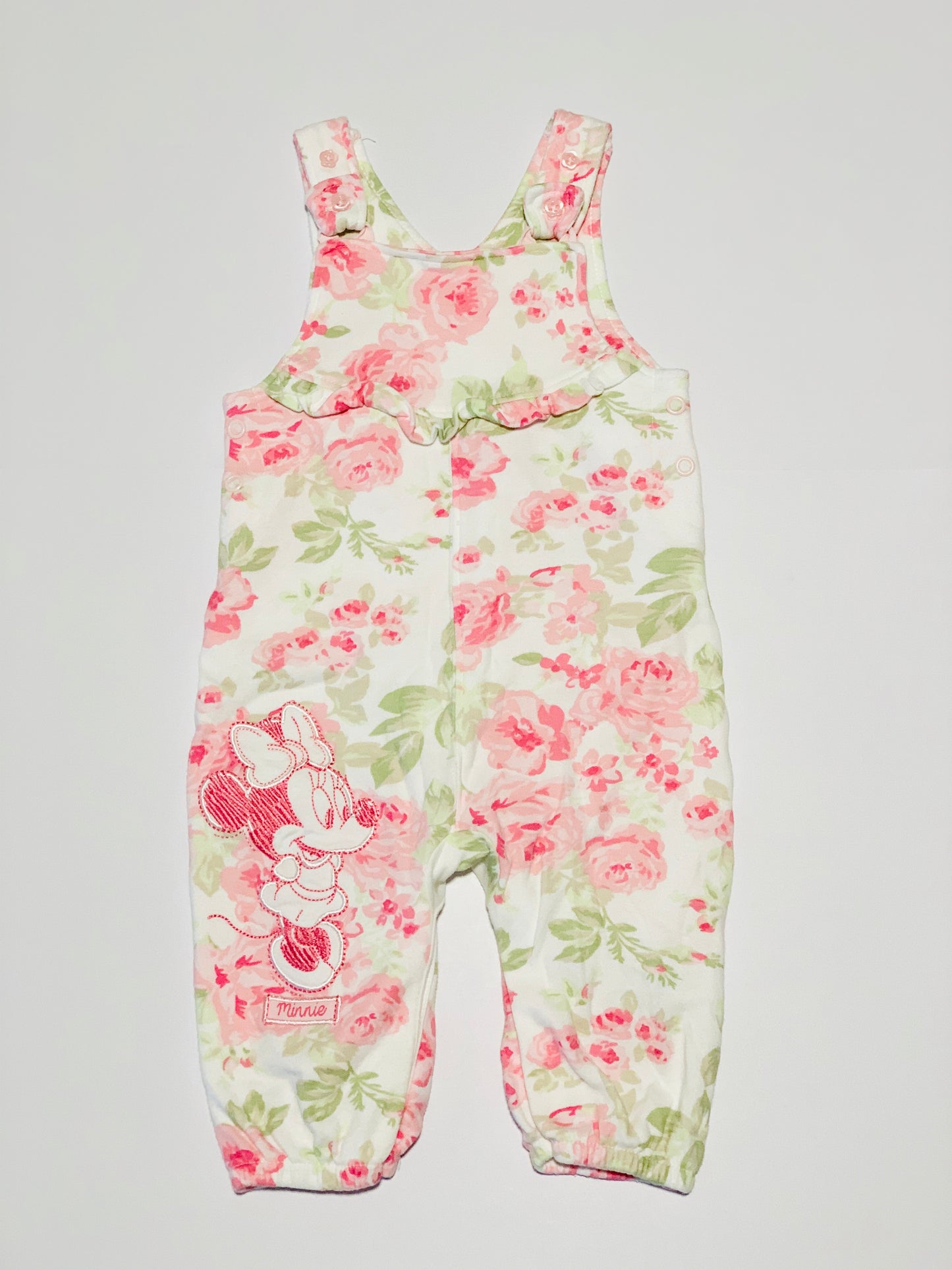 Minnie Mouse overalls - Size 00