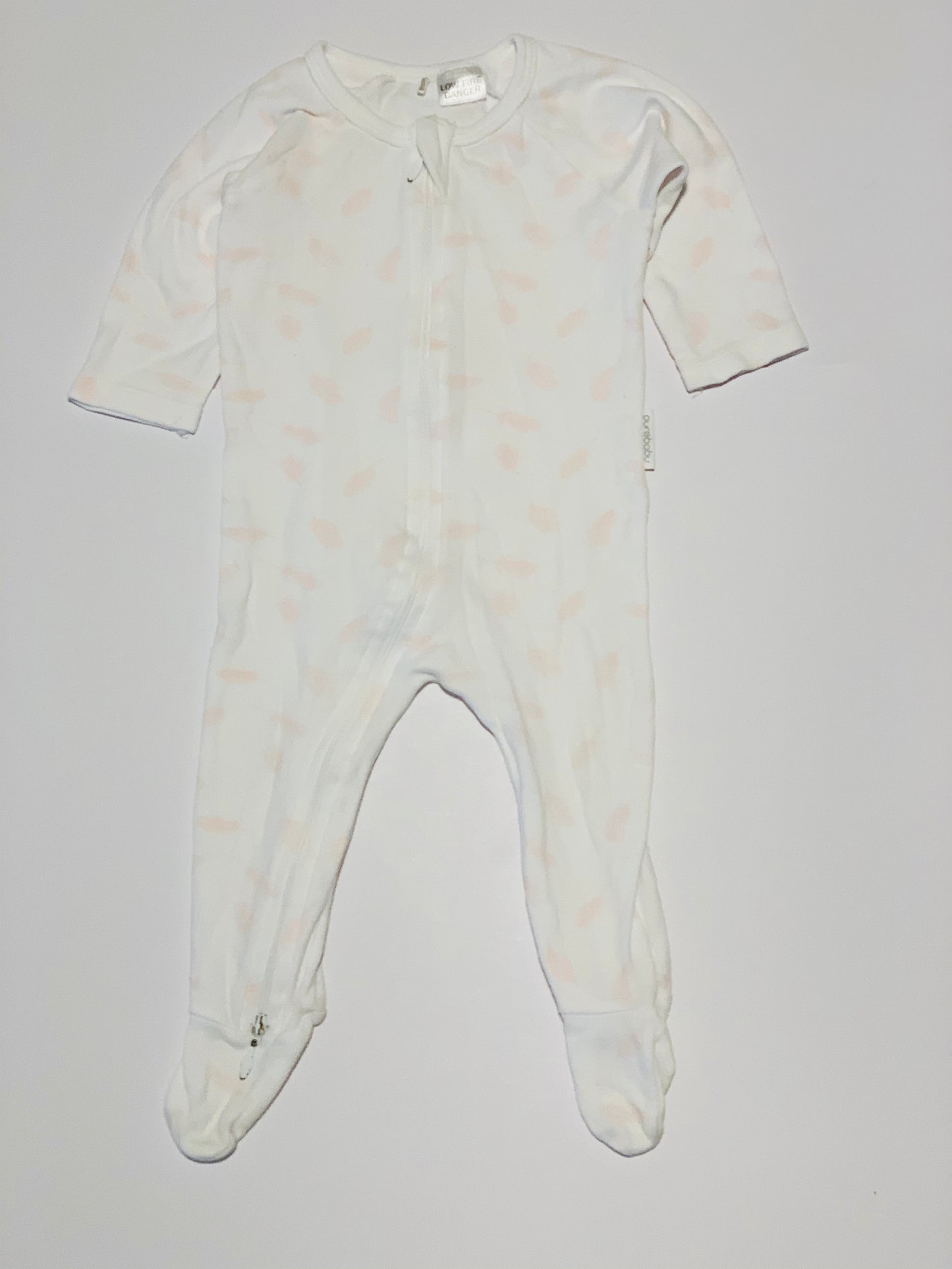 Pink feather onesie - Size 00