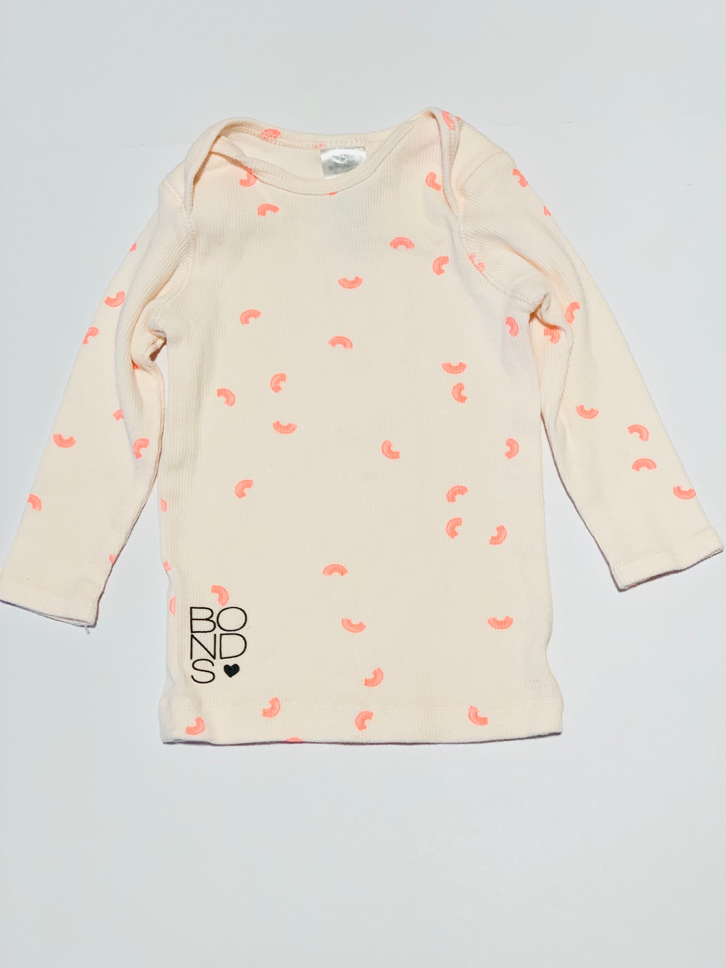 Ribbed rainbows top - Size 00