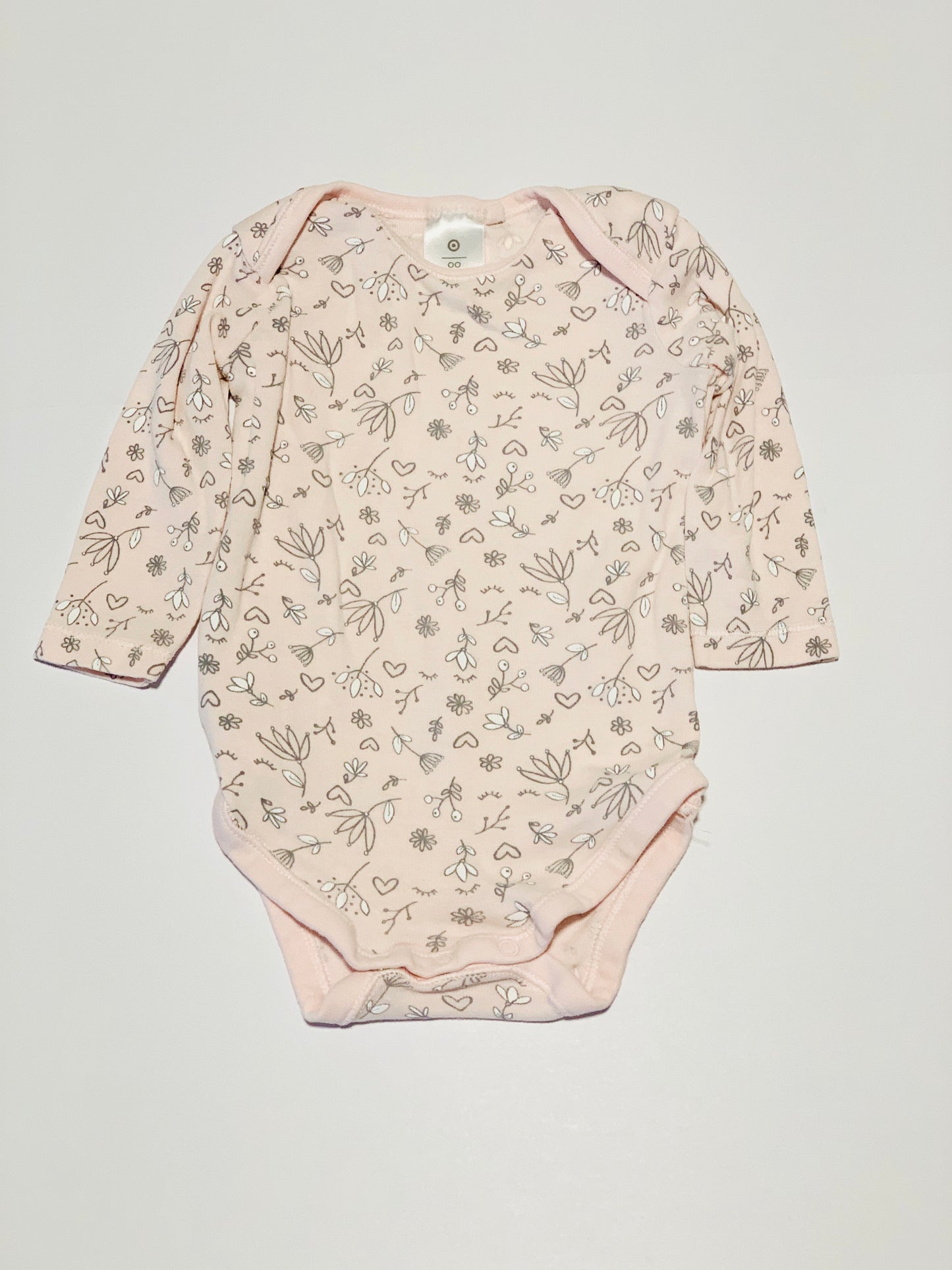Pink floral bodysuit - Size 00