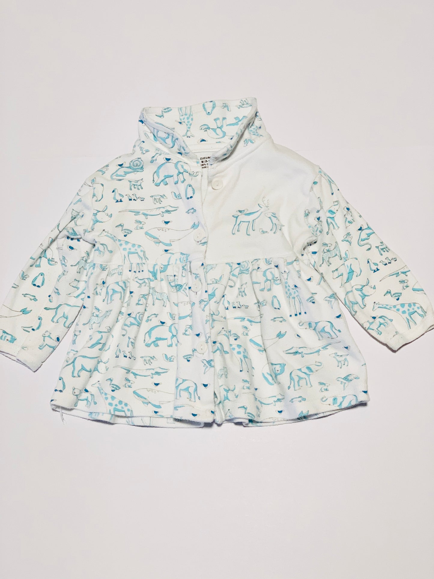Green animals jacket - Size 0