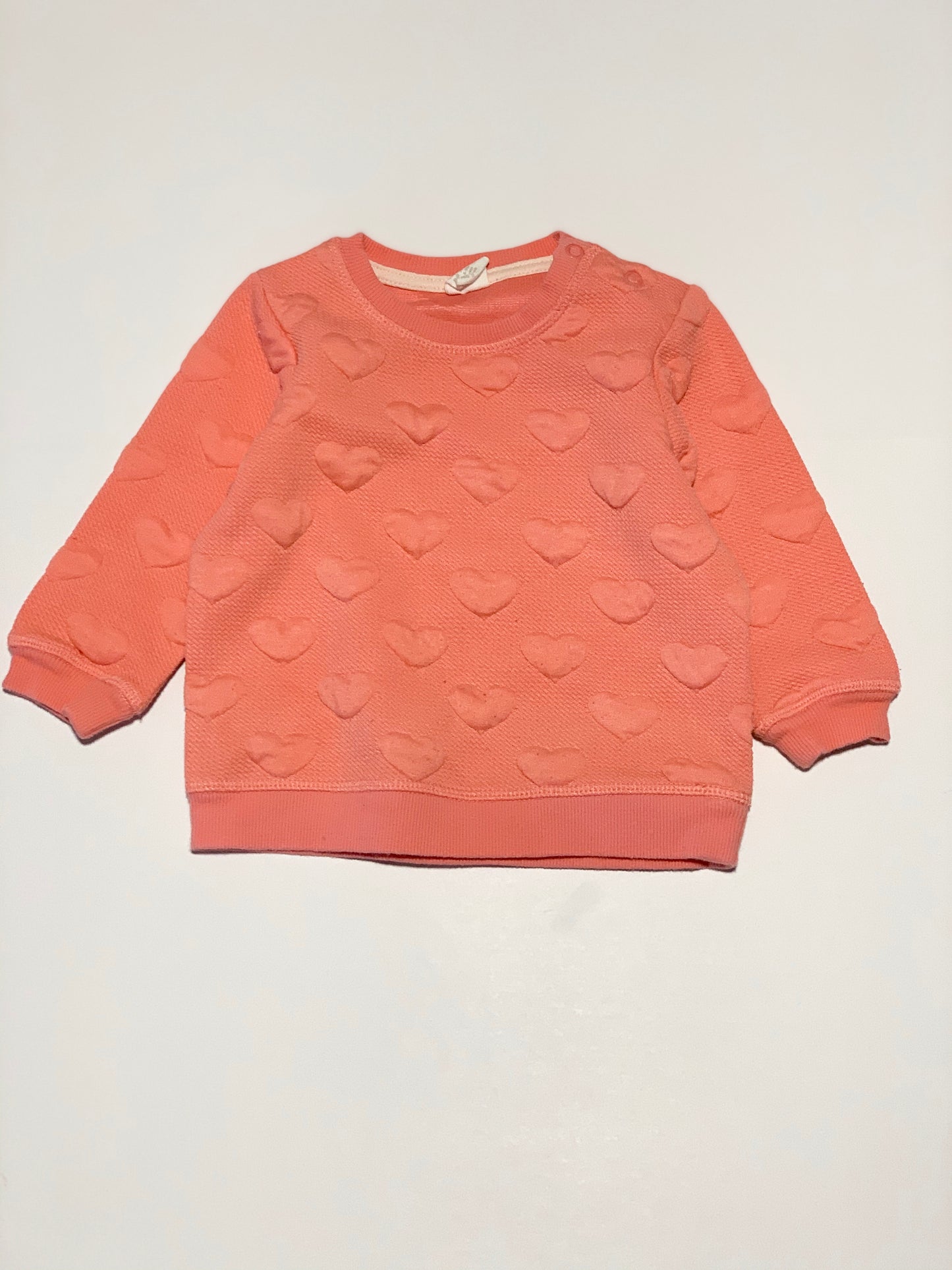 Pink hearts sweater - Size 0