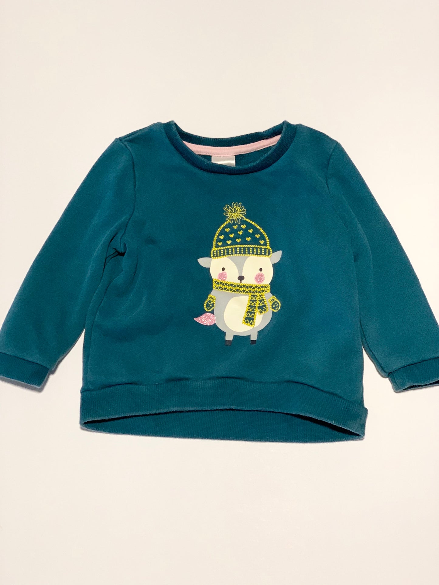 Green deer sweater - Size 1