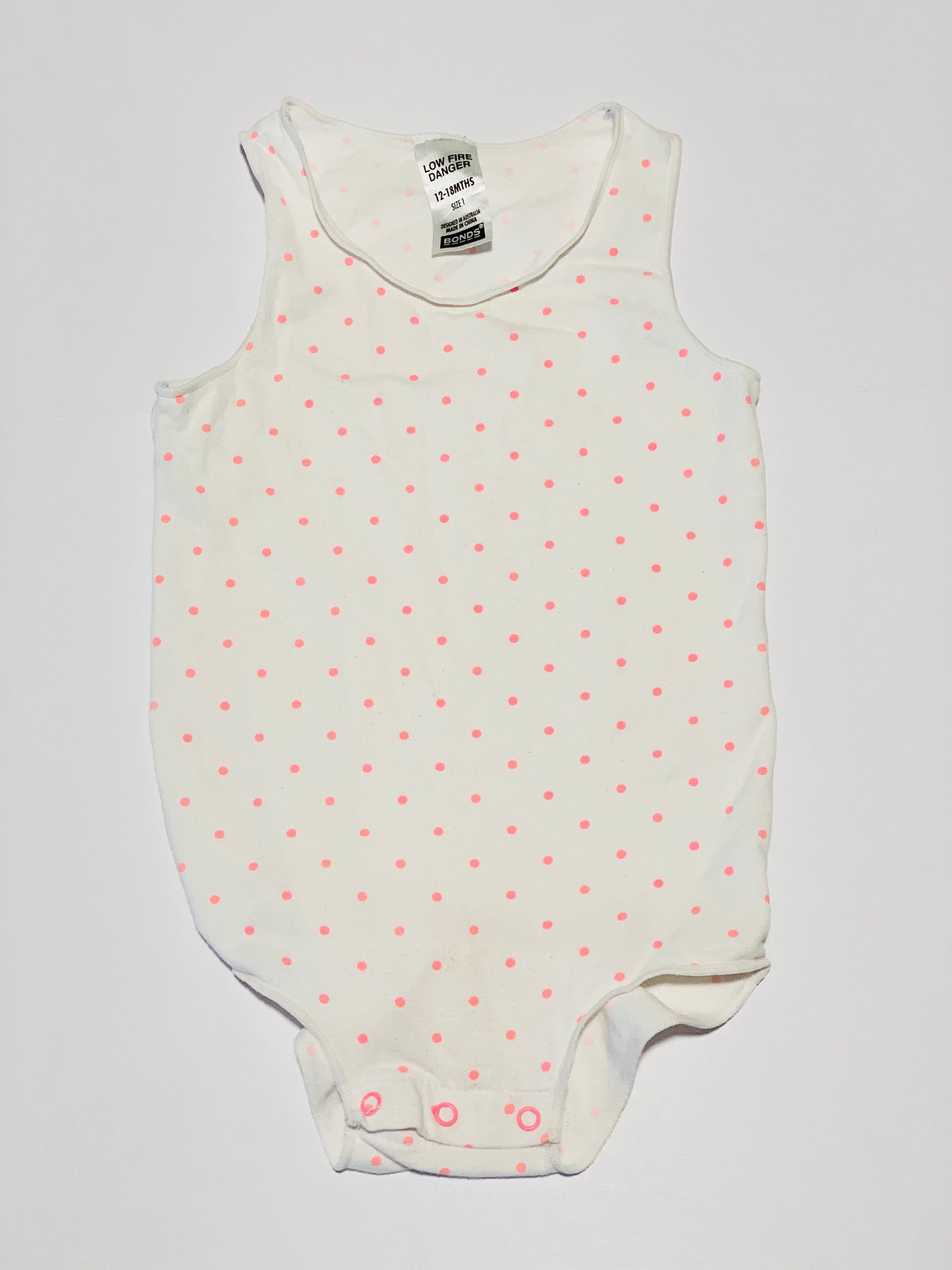 Pink dot bodysuit - Size 1