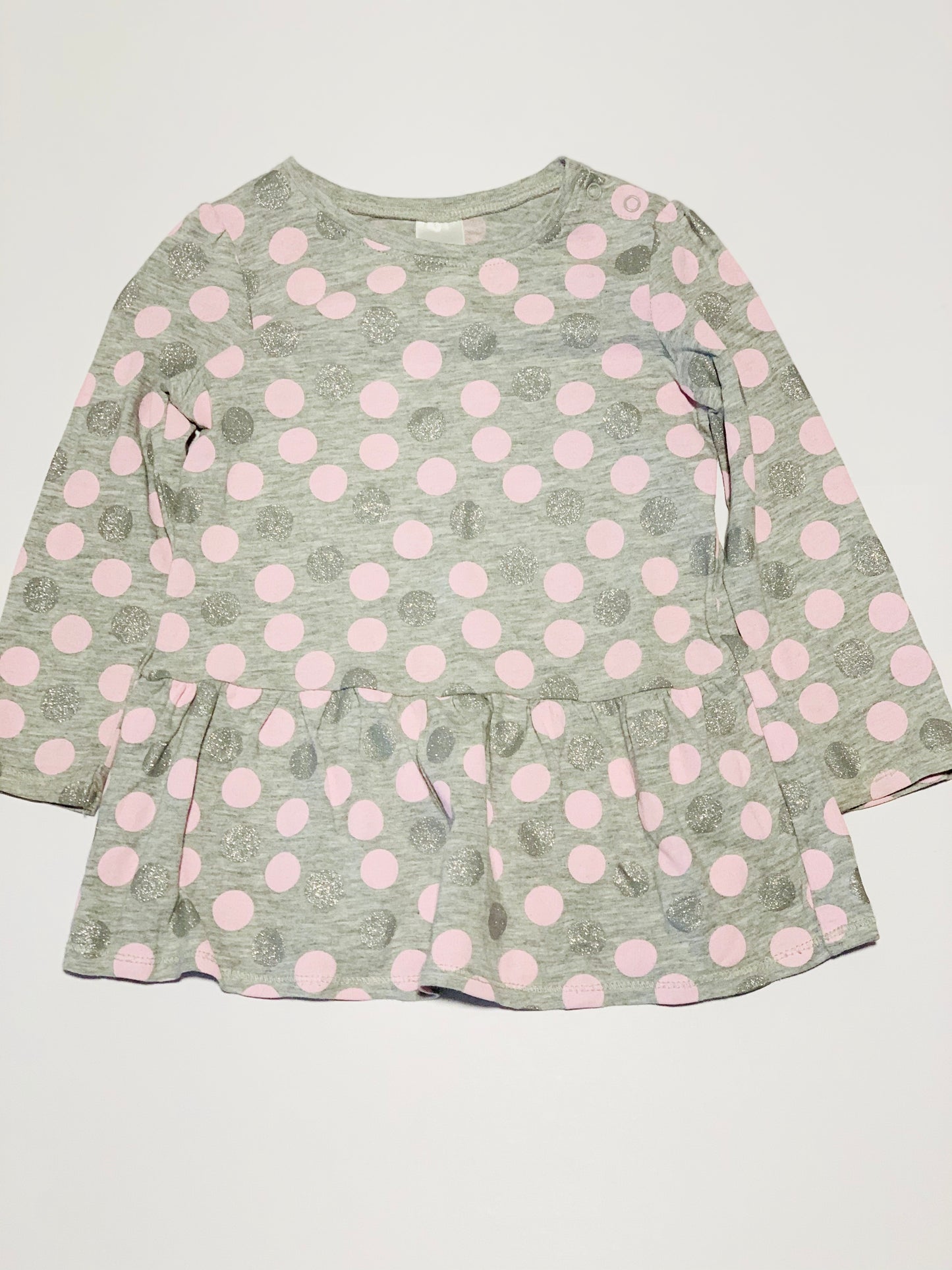 Grey spot dress - Size 2