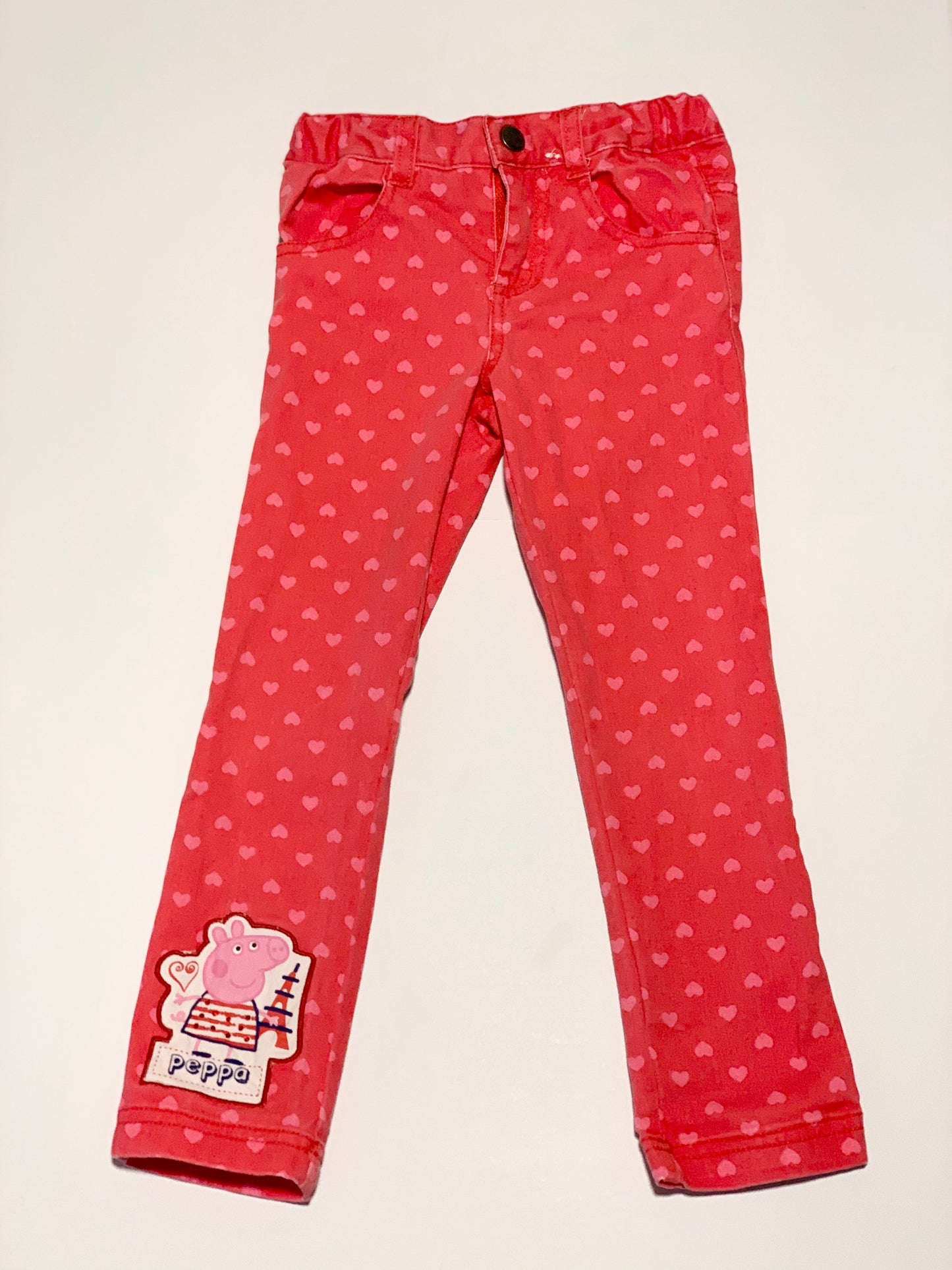 Pink hearts jeans - Size 4