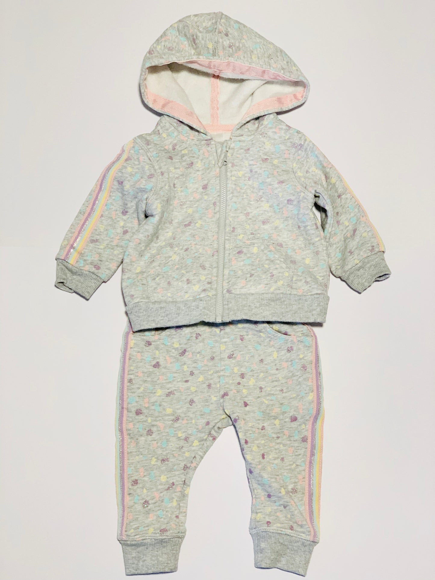 Grey sparkle tracksuit - Size 00