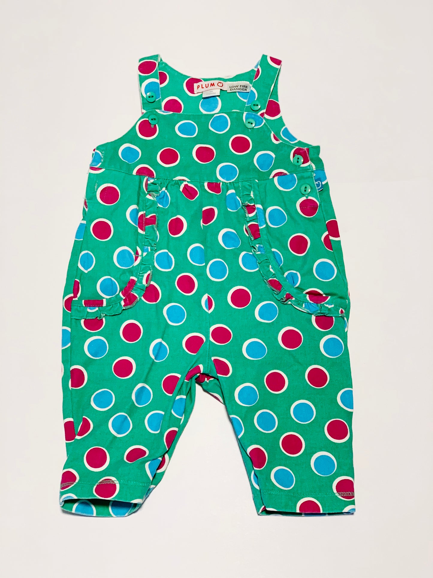Green denim overalls - Size 00