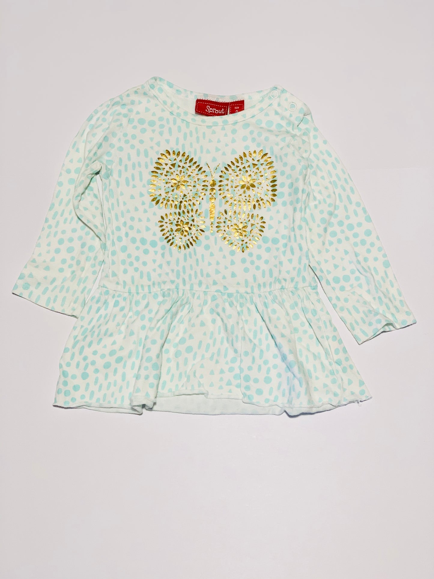 Green butterfly dress - Size 0