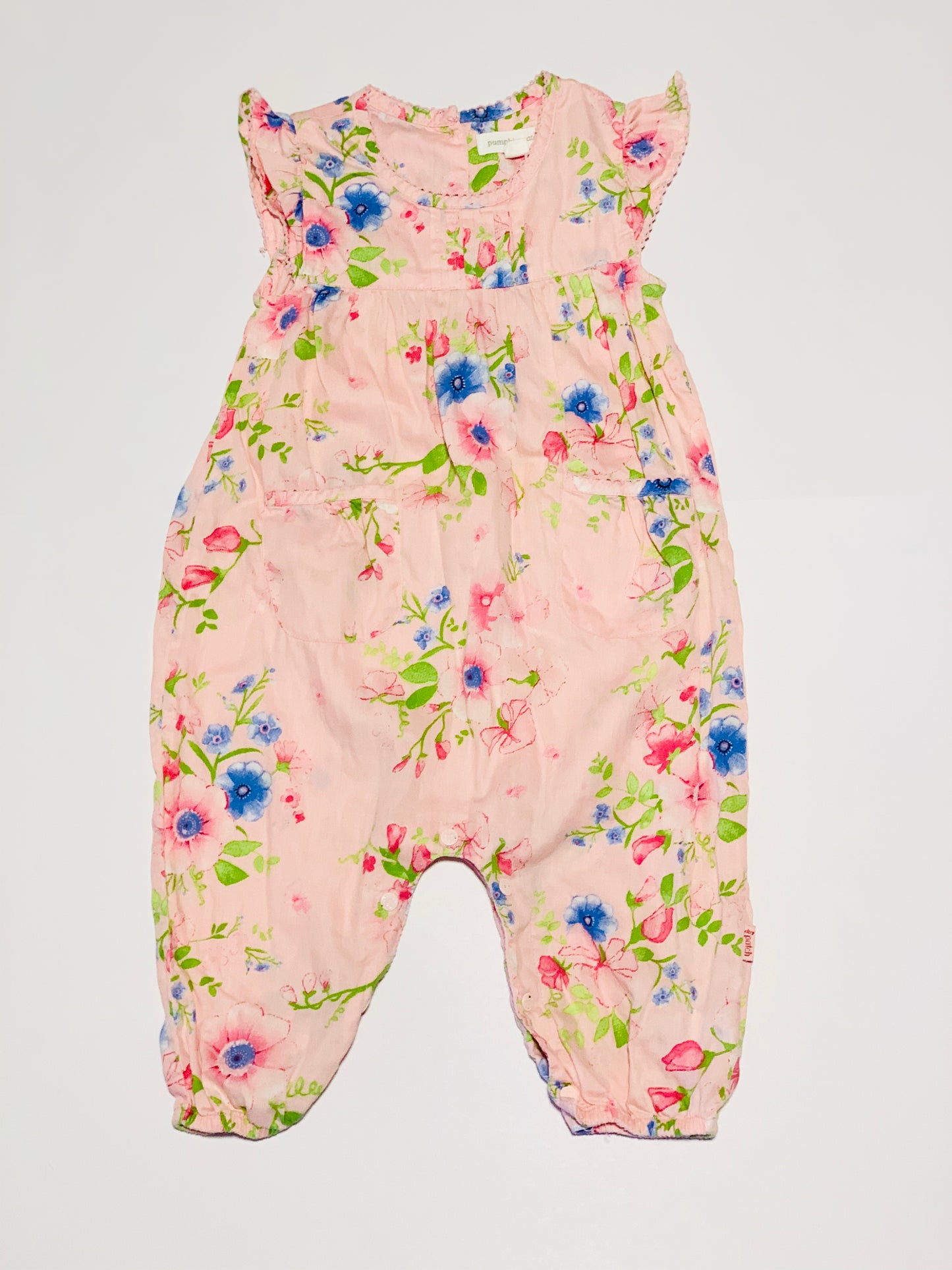 Cotton floral romper - Size 1
