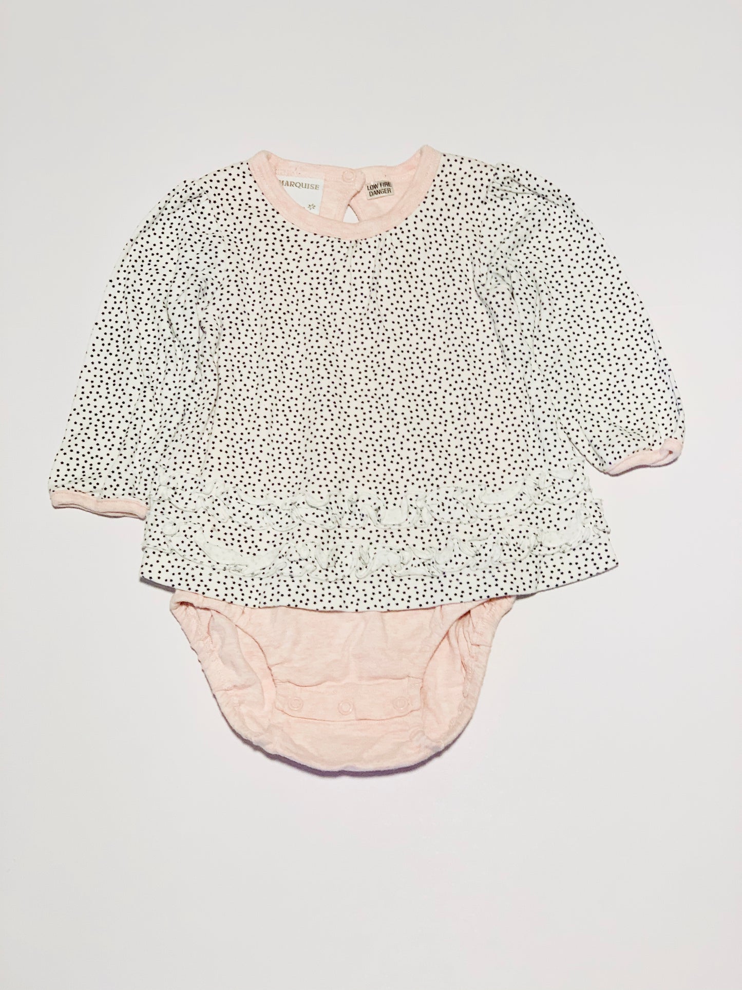 Stars top with hidden bodysuit - Size 1
